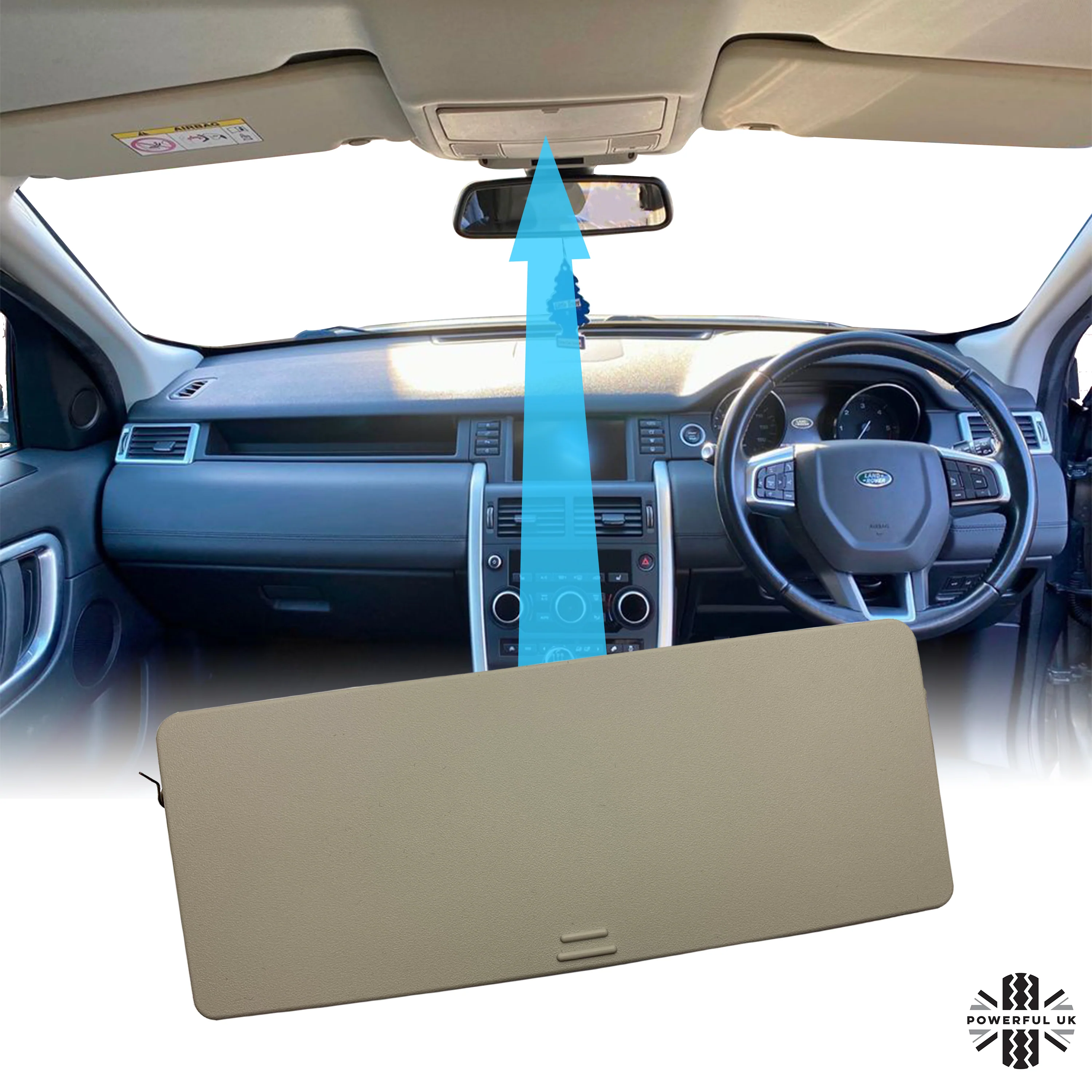 Genuine Sunglasses Holder Upgrade / Repair kit for Land Rover Discovery 5 - Oyster - Image 5