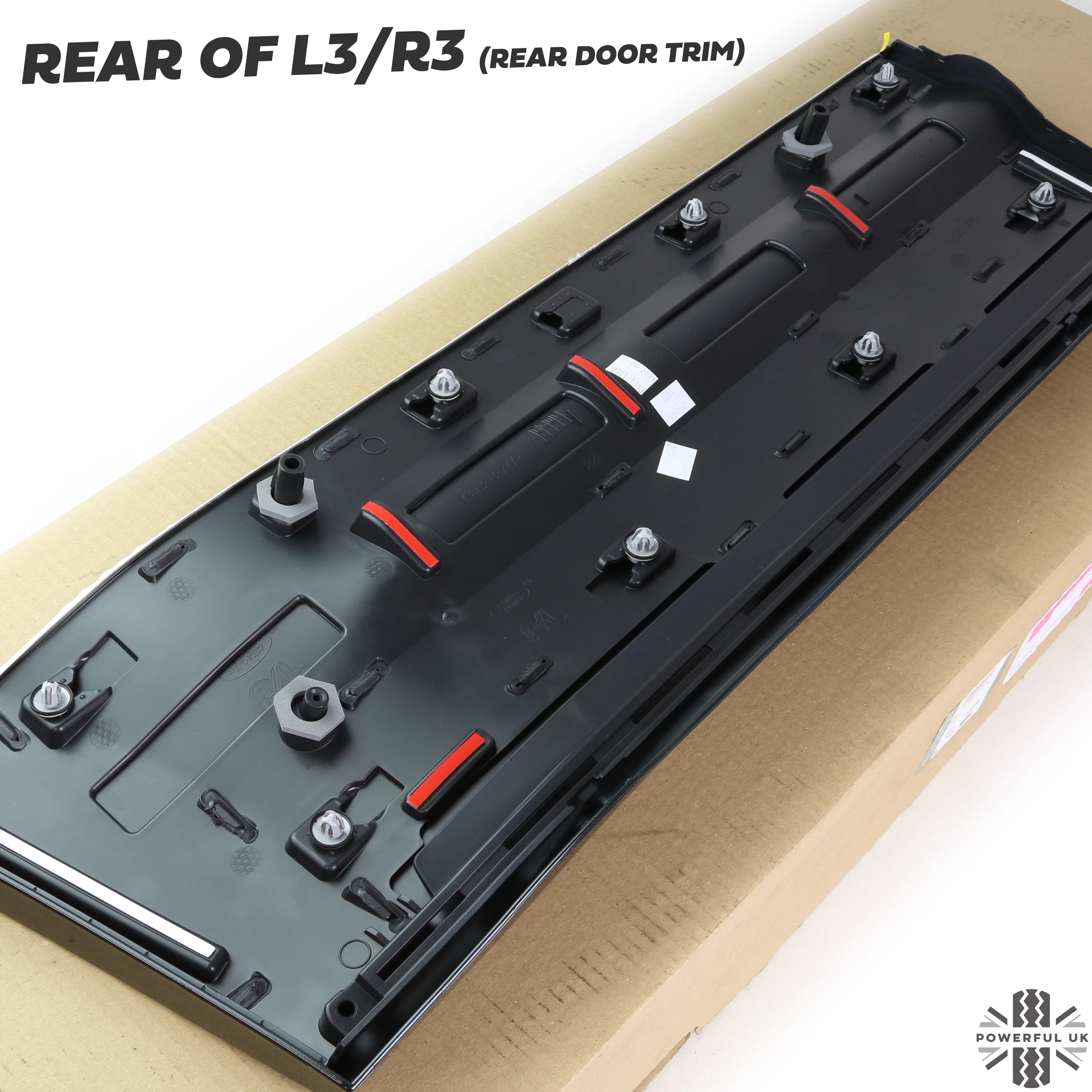 Gloss Black Lower Door Moulding 6pc Kit (Genuine) for Land Rover Defender L663 (110+130 Models) - Image 9