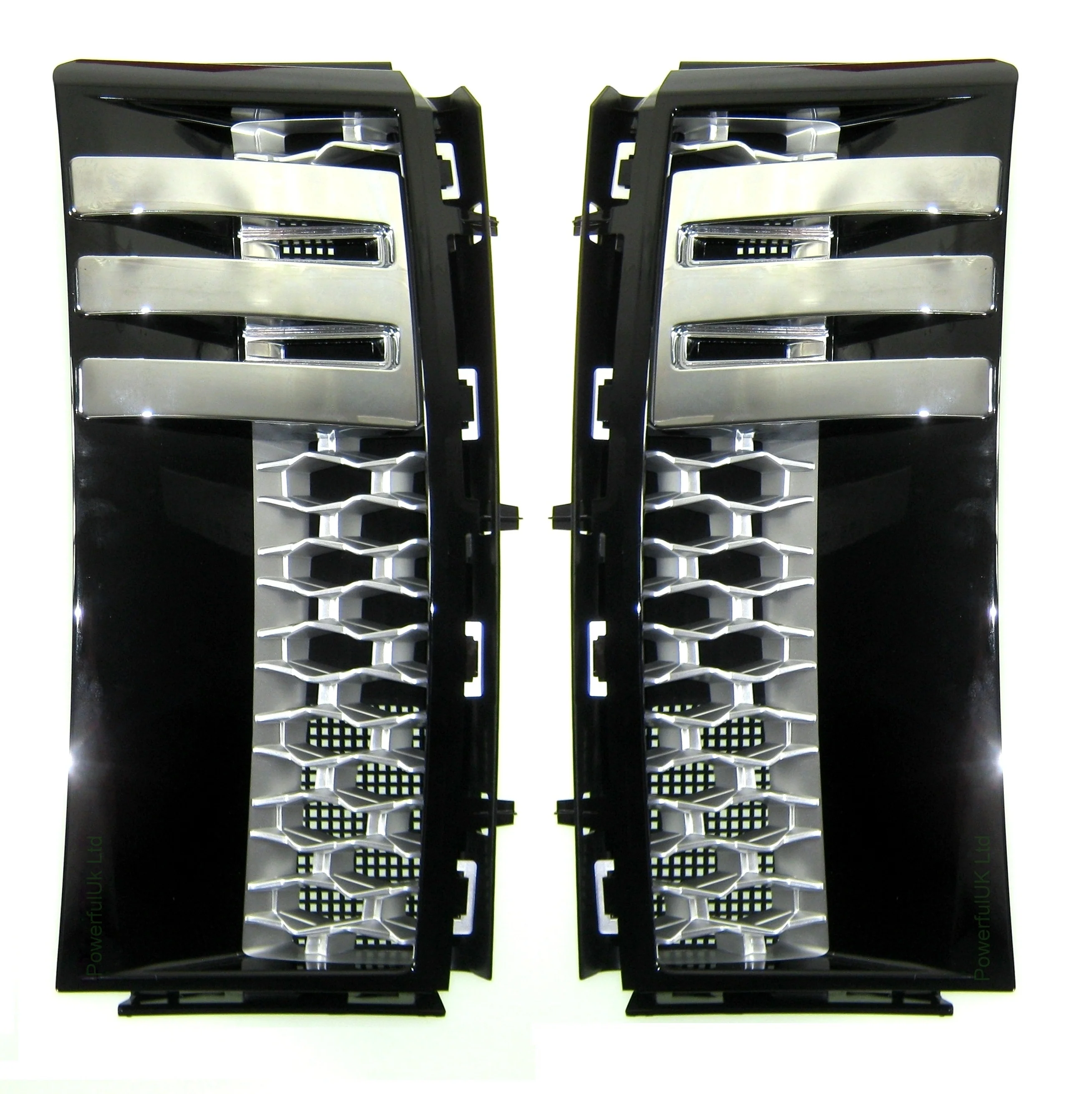 Grille+Vents "Autobiography Style" for Range Rover L322 2010+ - Black/Chome/Silver - Image 6