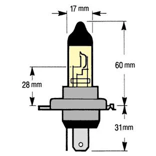 H4 Halogen Headlight Bulbs - 60W/55W Ultra-White - PAIR for Toyota Hilux M6 - Image 4