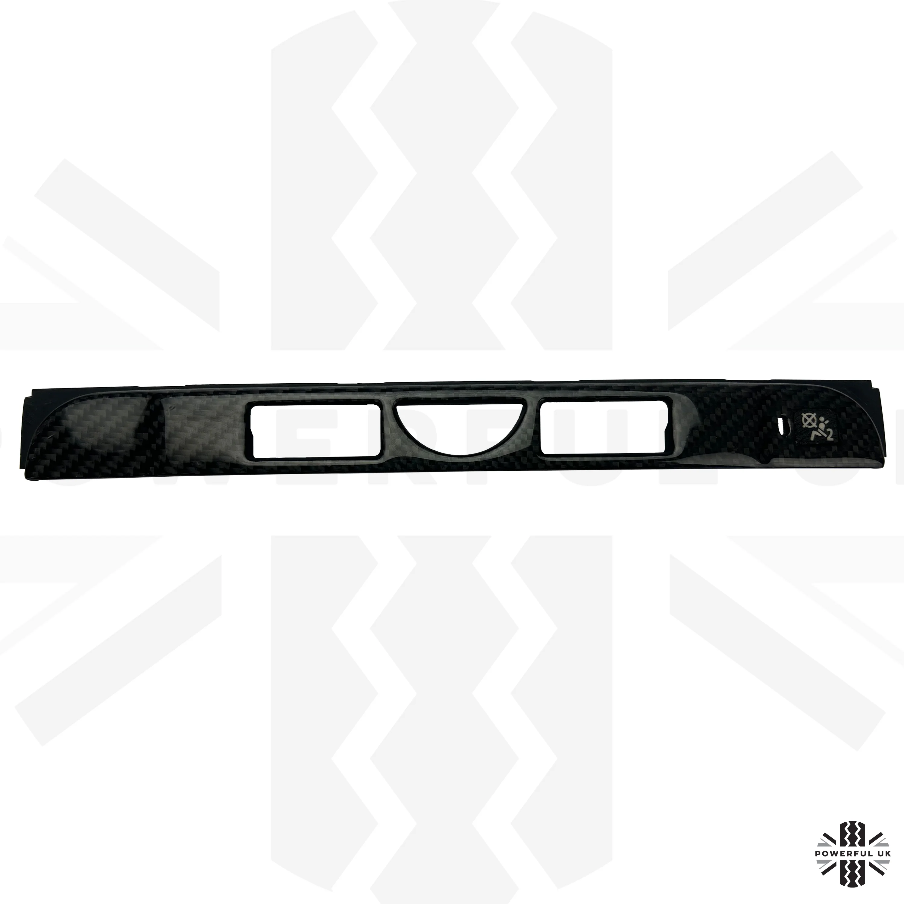 Hazard Switch Fascia Trim Panel in Carbon Fibre for Land Rover Discovery 3 - Image 4