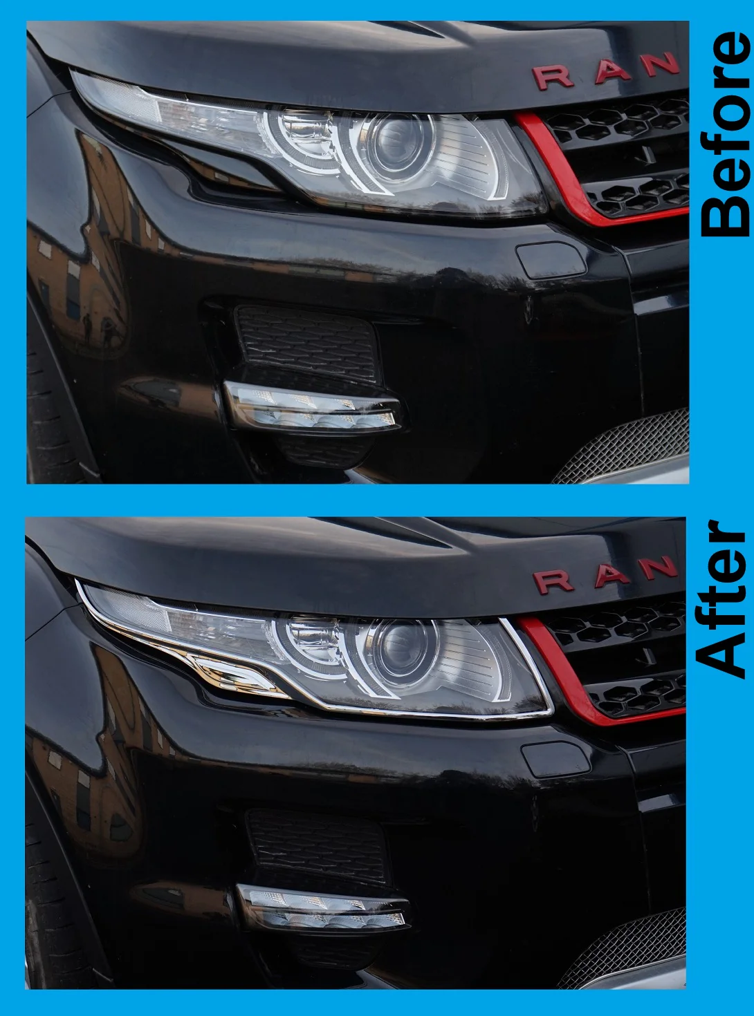 Headlamp Surrounds Chrome for Range Rover Evoque - Image 4