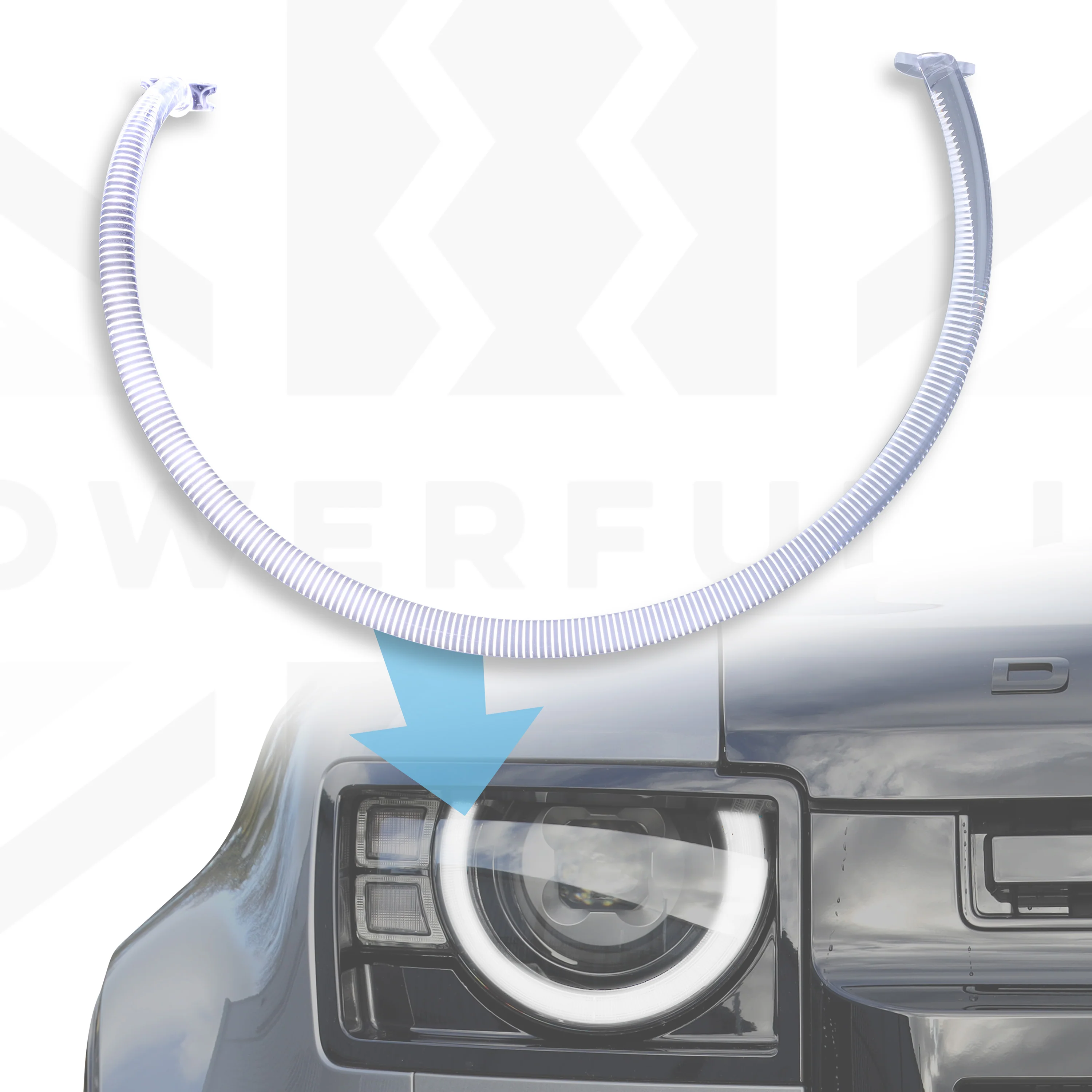 Headlight Signature Halo Acrylic Strip for Land Rover Defender L663 - Right - Image 7