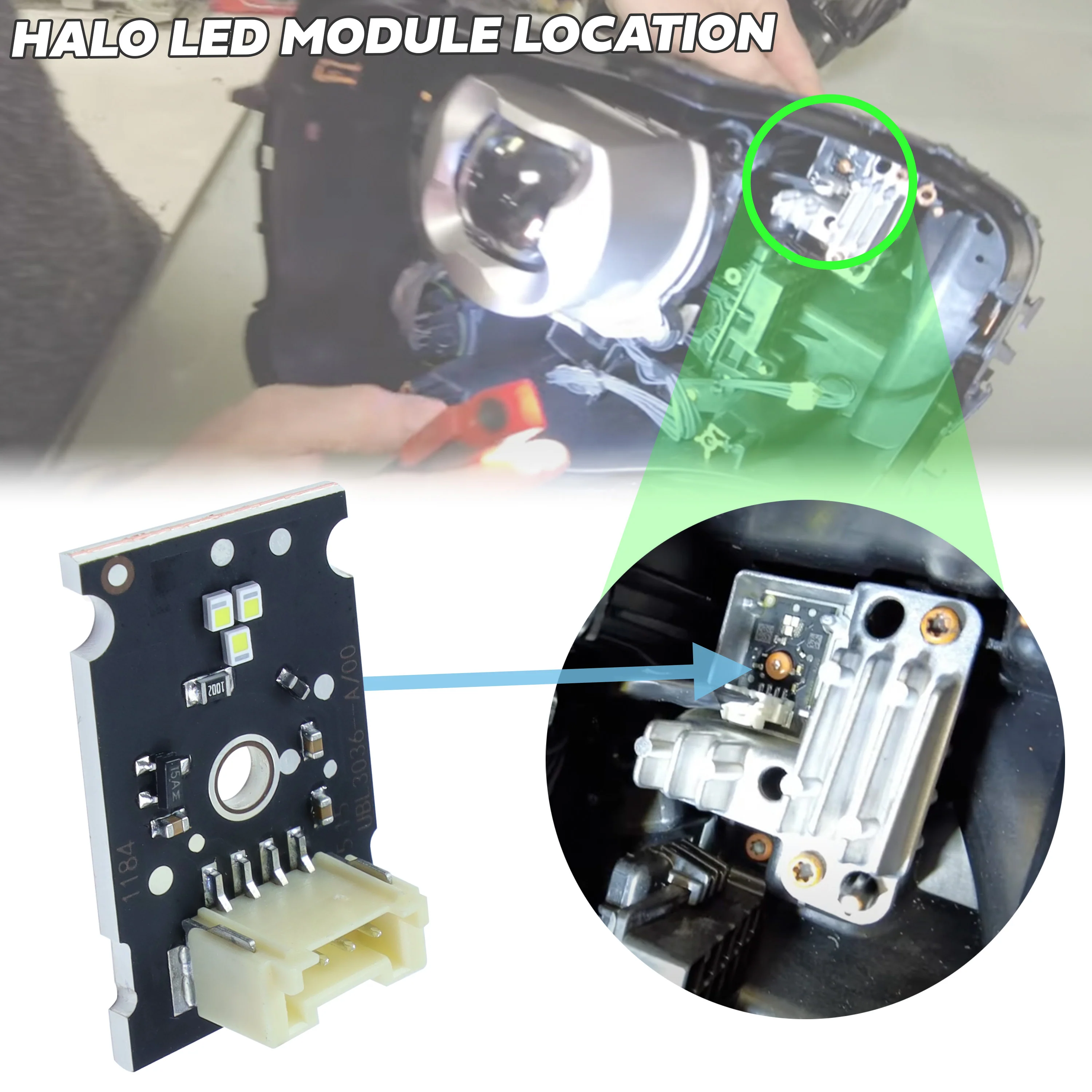 Headlight Signature Halo LED Module for Land Rover Defender L663 - Image 4