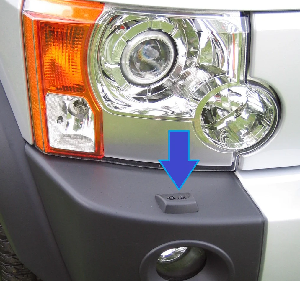 Headlight Washer Jet Covers in Bonatti Grey for Land Rover Discovery 3 LR3 - Image 2
