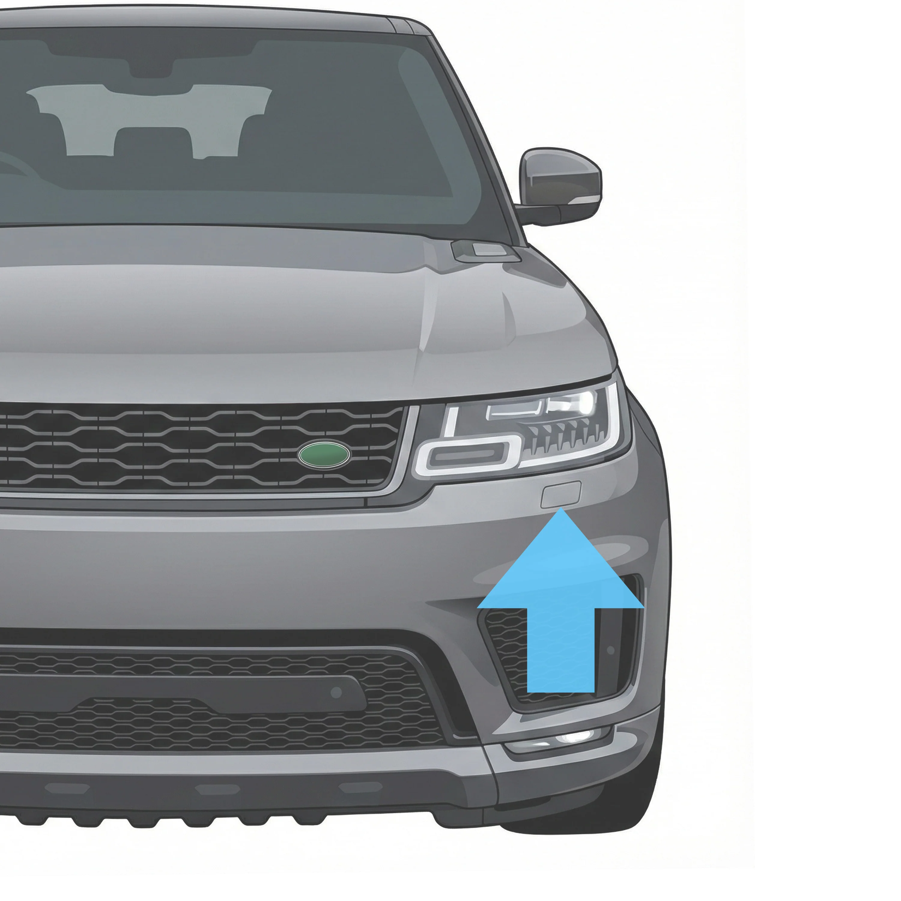 Headlight Washer Jet for Range Rover Sport L494 2018-22 - Left - Image 3