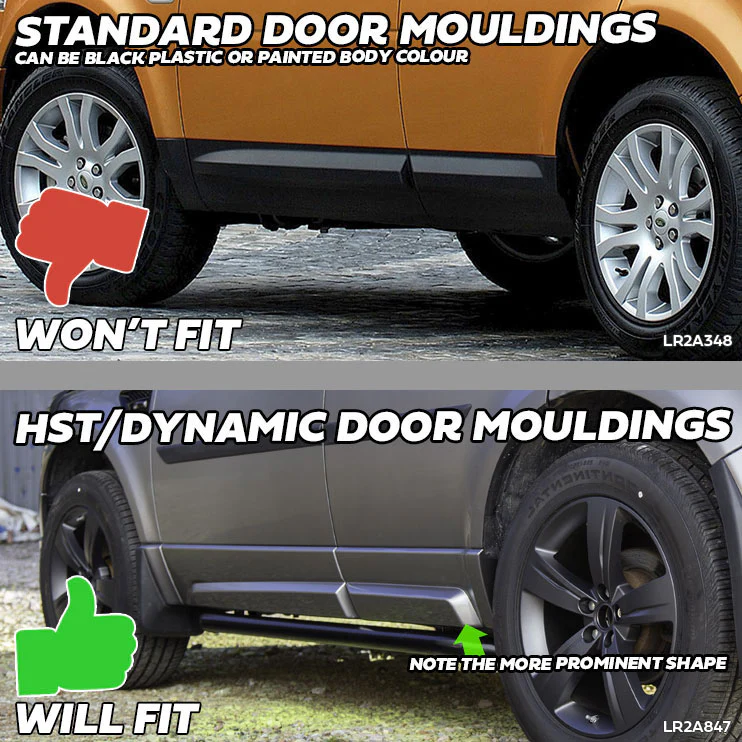 HST/Dynamic Lower Door Moulding in Unpainted ABS - Front Left Small Section - for Land Rover Freelander 2 - Image 4