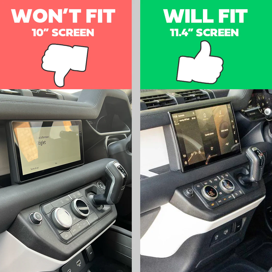 10" to 11.4" Infotainment Screen Kit for Land Rover Defender L663 (Brackets + Wiring Loom) - Image 8