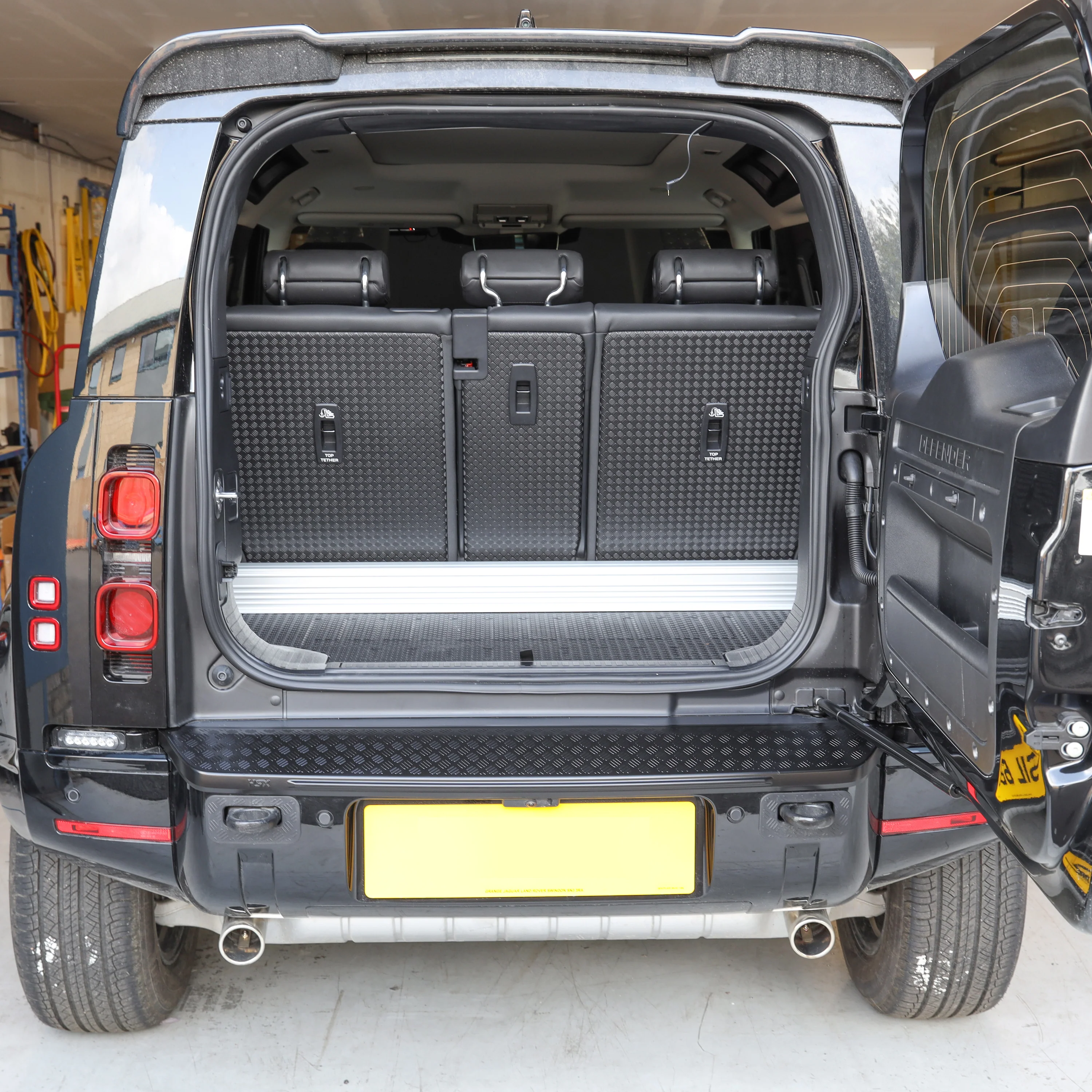 HSX Extended Rear Bumper Cover for Land Rover Defender L663 - Satin Black - Image 5