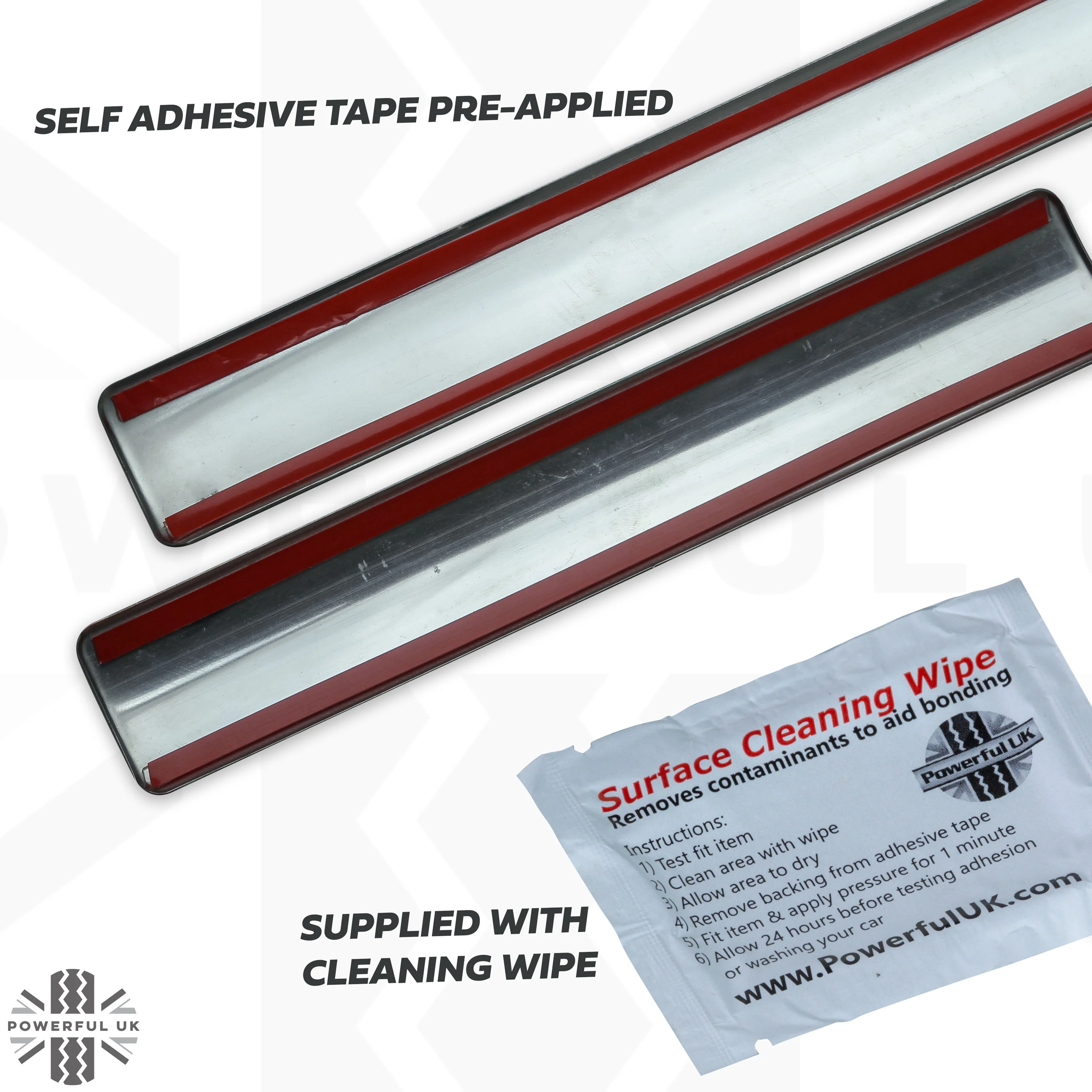 Inner Sill Inserts Stainless Steel - 'SPORT' for Range Rover Sport - Image 5