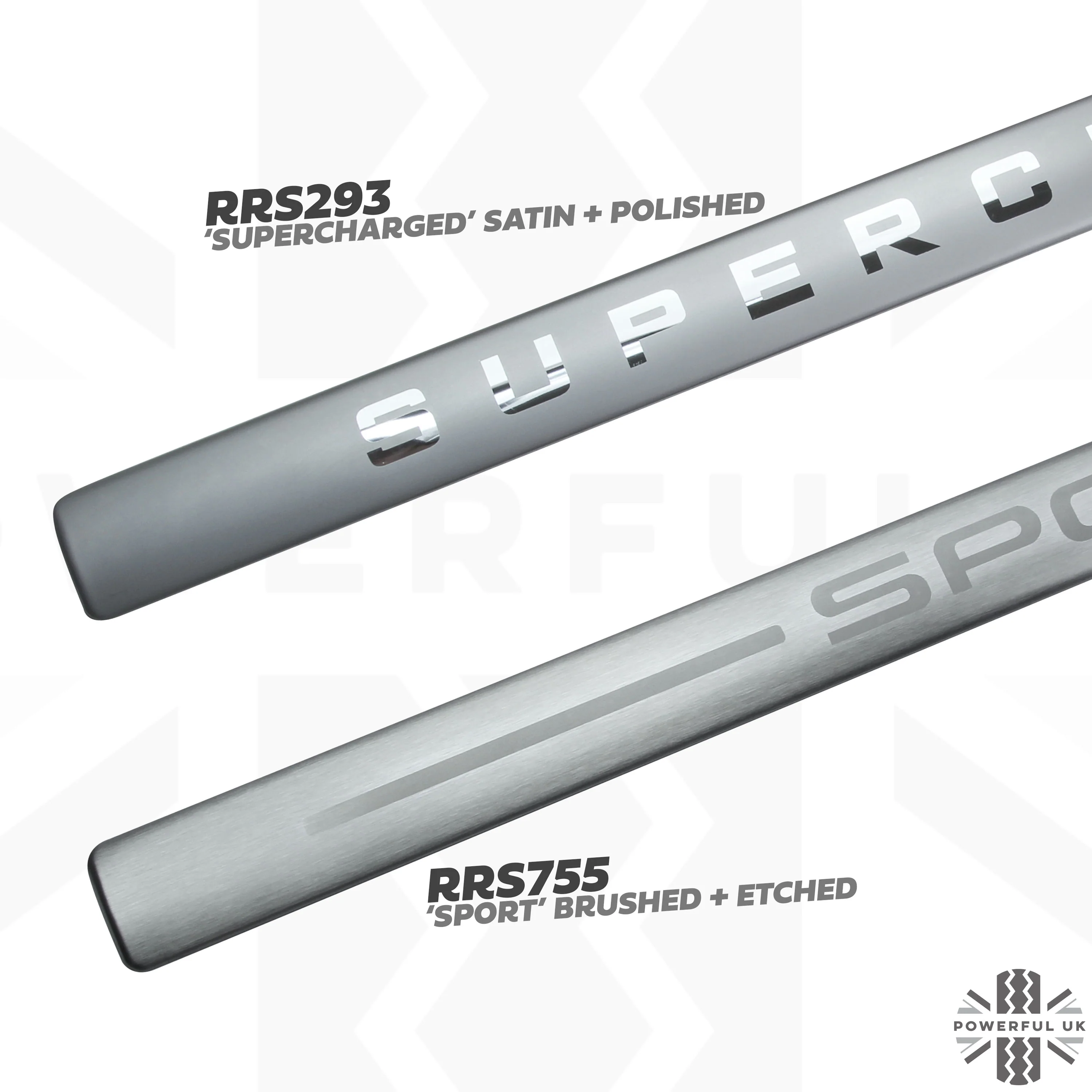 Inner Sill Inserts Stainless Steel - 'SUPERCHARGED' for Range Rover Sport - Image 10