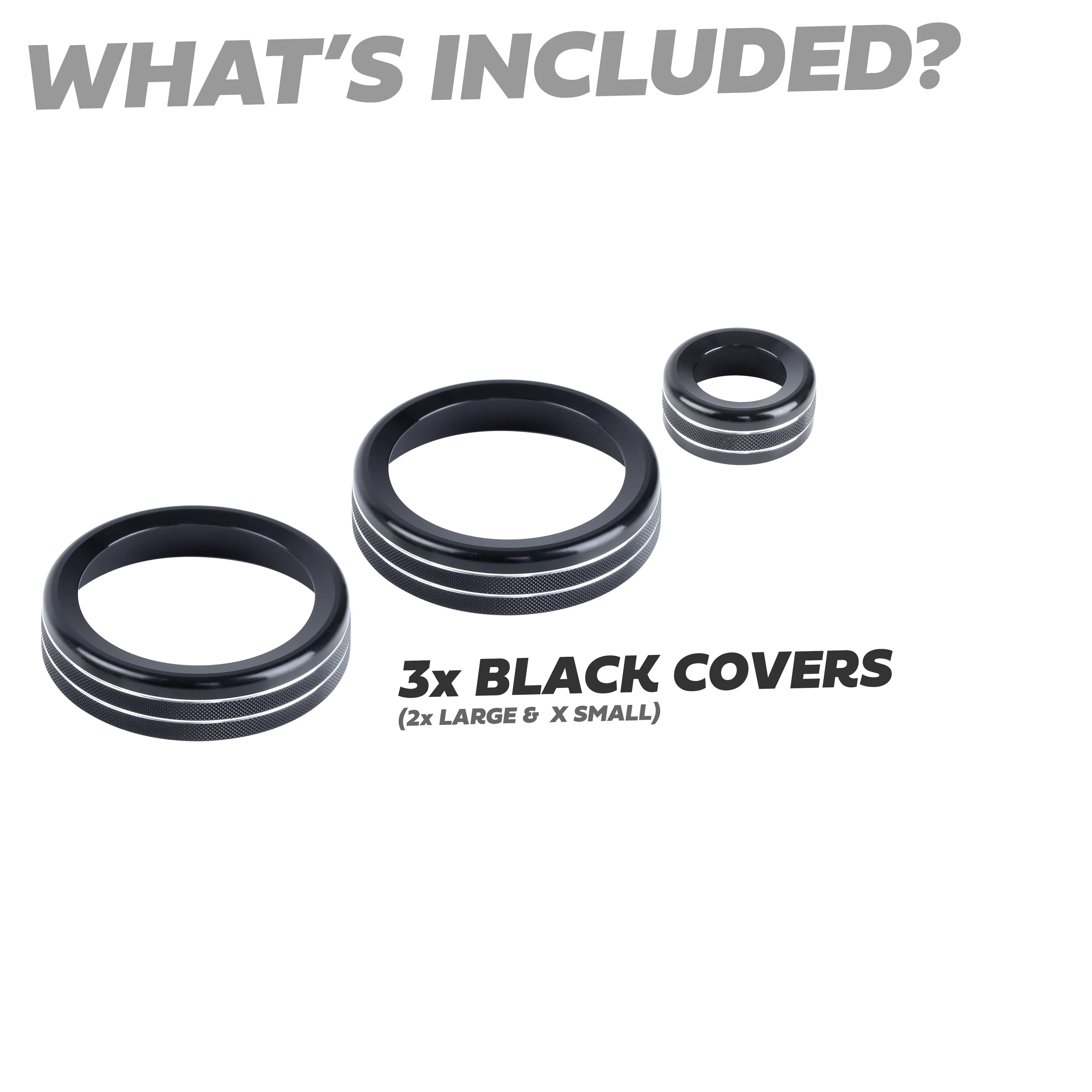 Interior Aircon Control Trim - Set of 3 - BLACK - for Land Rover Defender L663 - Image 9