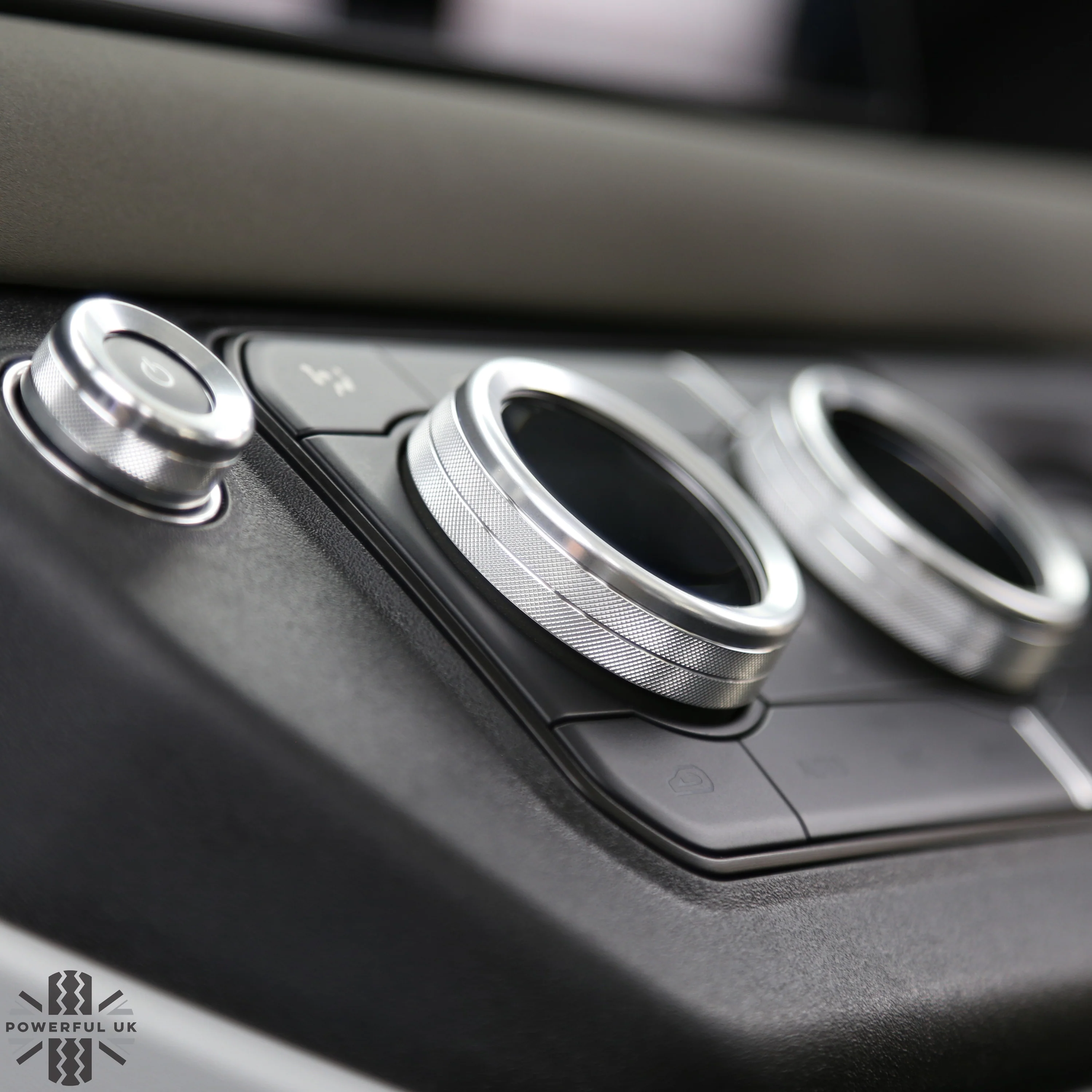 Interior Aircon Control Trim - Set of 3 - SILVER - for Land Rover Defender L663 - Image 2