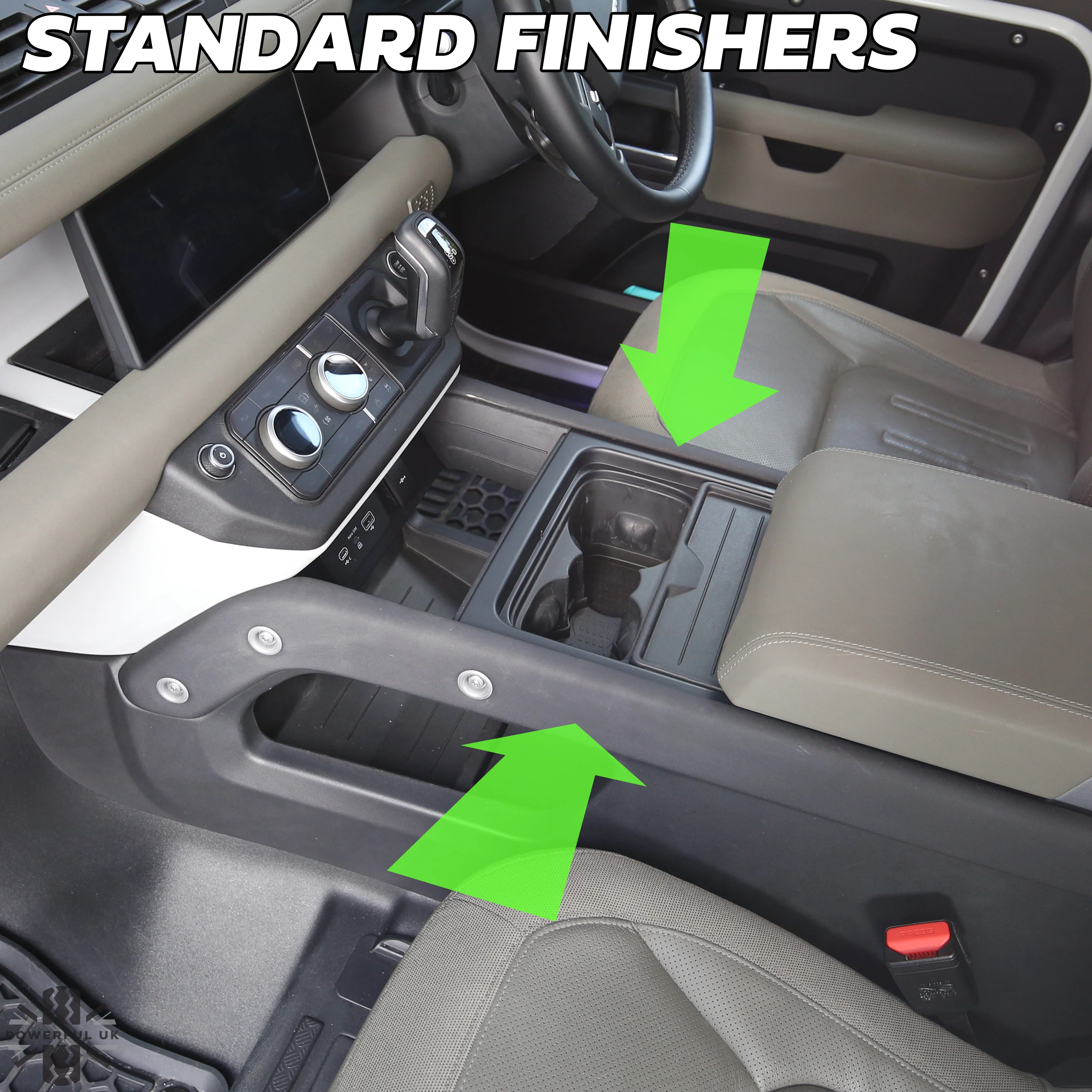 Interior Centre Console Finishers PAIR (Genuine) in Walnut for Defender L663 - Image 7