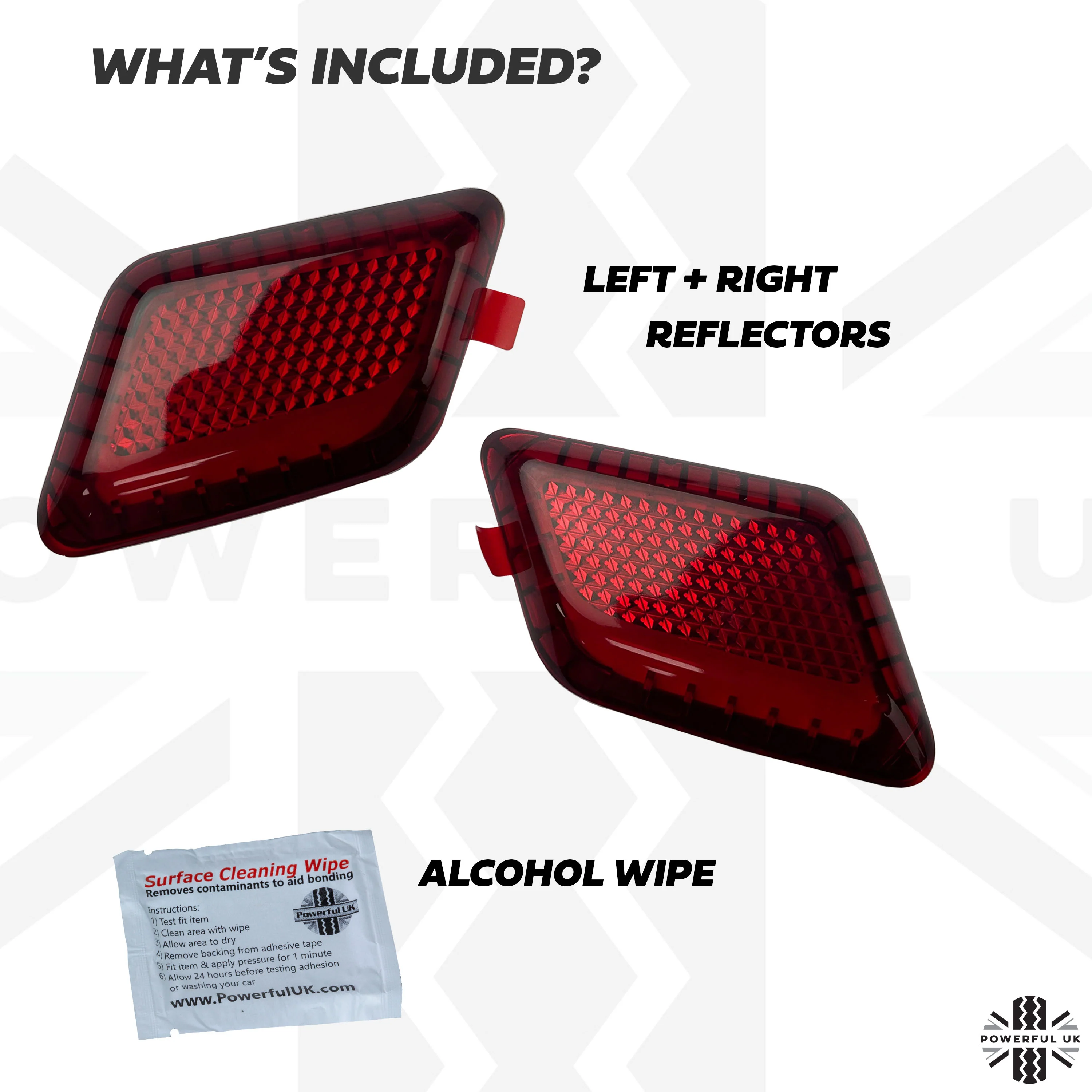 Interior Door Card Reflectors for Land Rover Defender L663 - Pair - Image 2