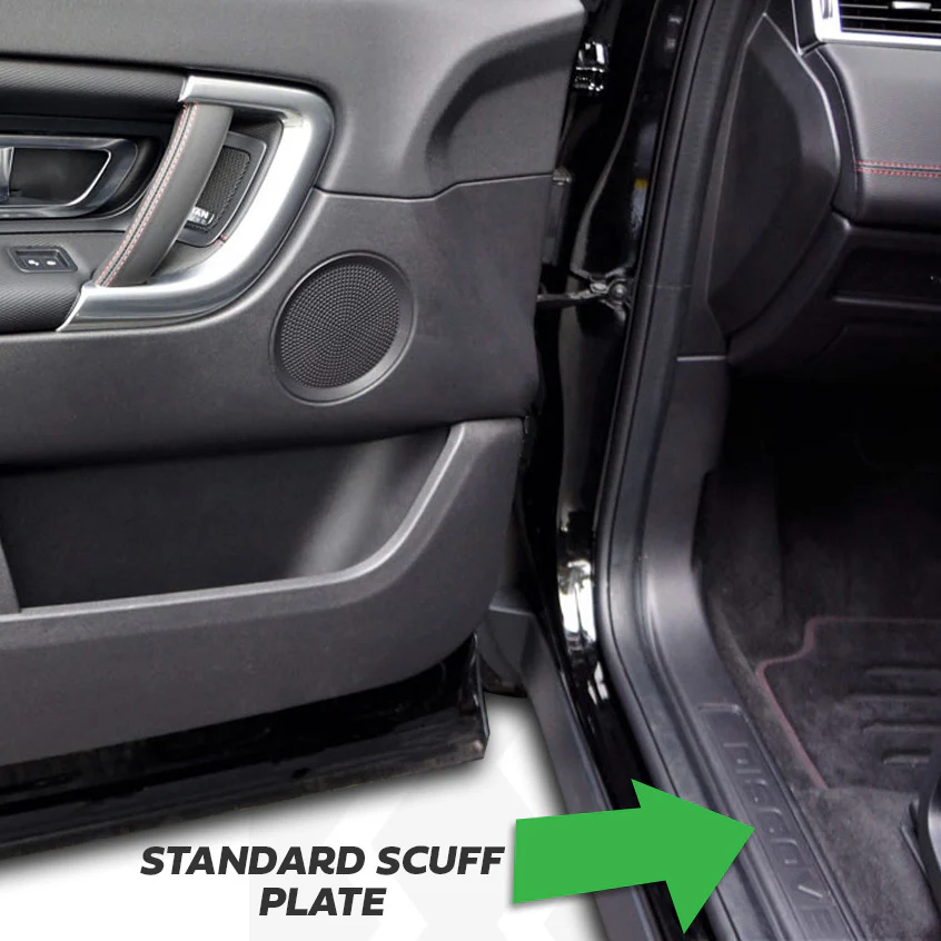 Interior Front Door Sill Scuff Plates - Ebony Black - for Land Rover Discovery Sport - Image 7