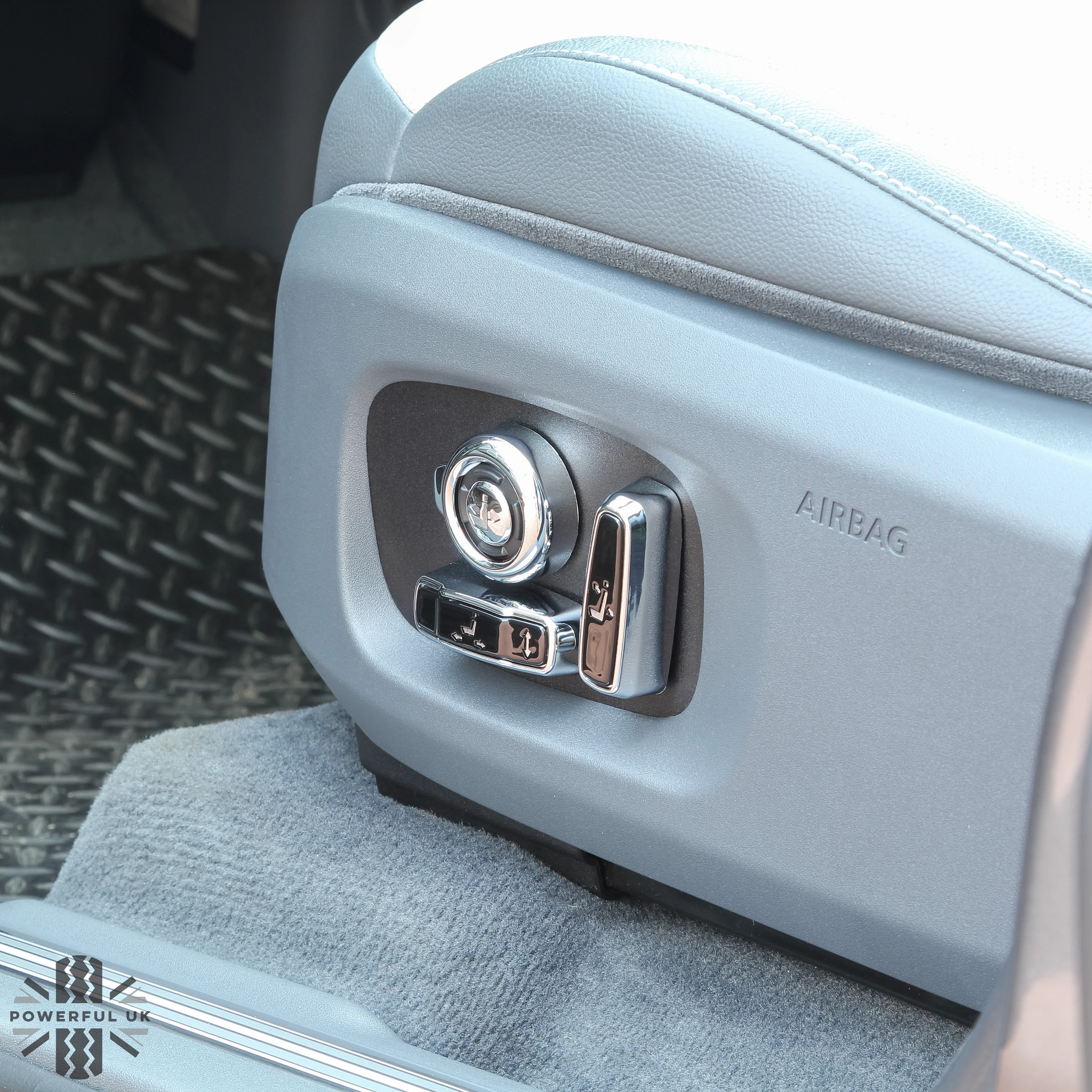 Interior Seat Button Covers (8 pc) - Chrome & Black for Range Rover Evoque 2016+ - Image 5