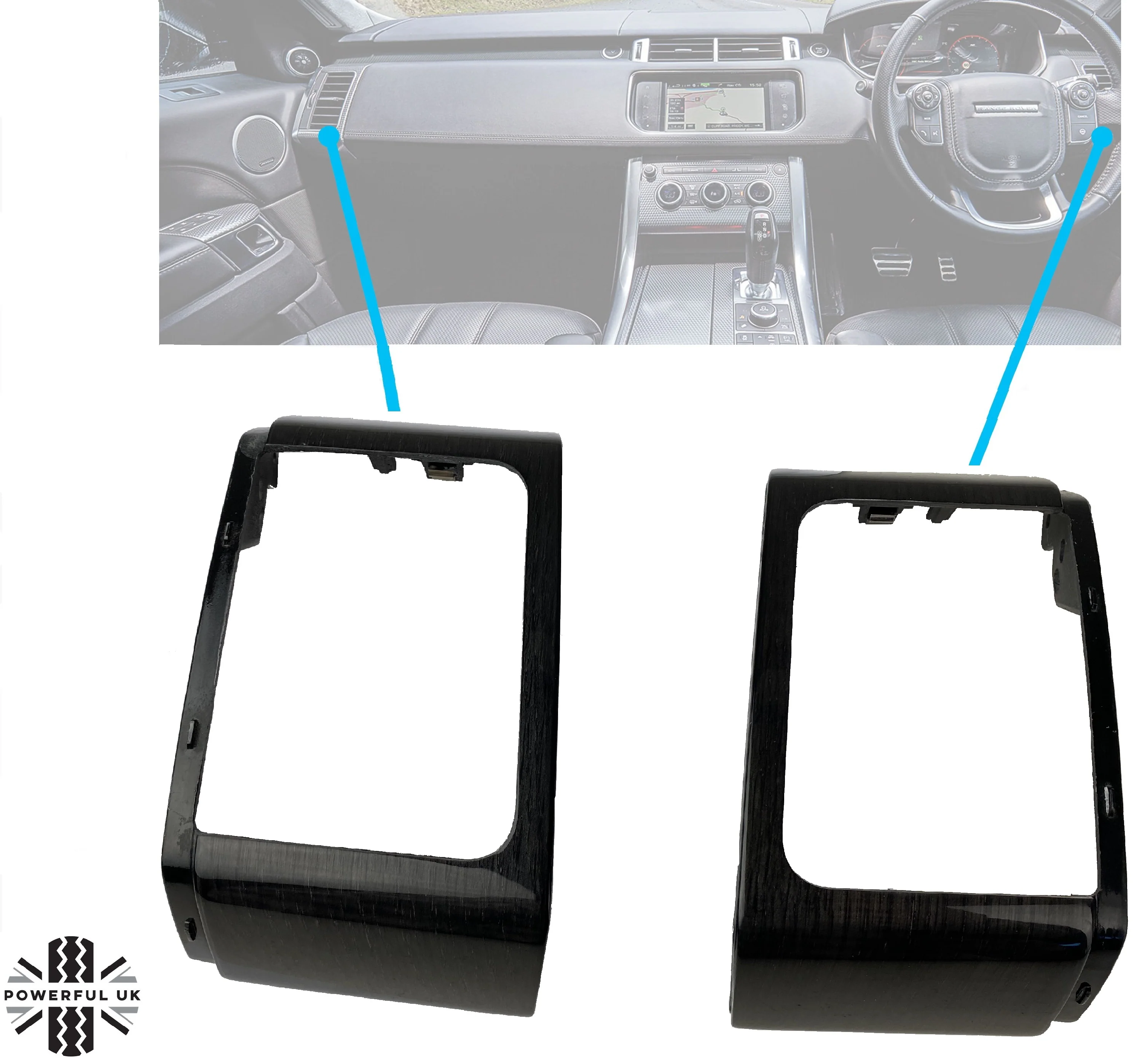 Interior Trim Kit - Dark Oak Wood - RHD for Range Rover Sport L494 (2014-17) - Image 3