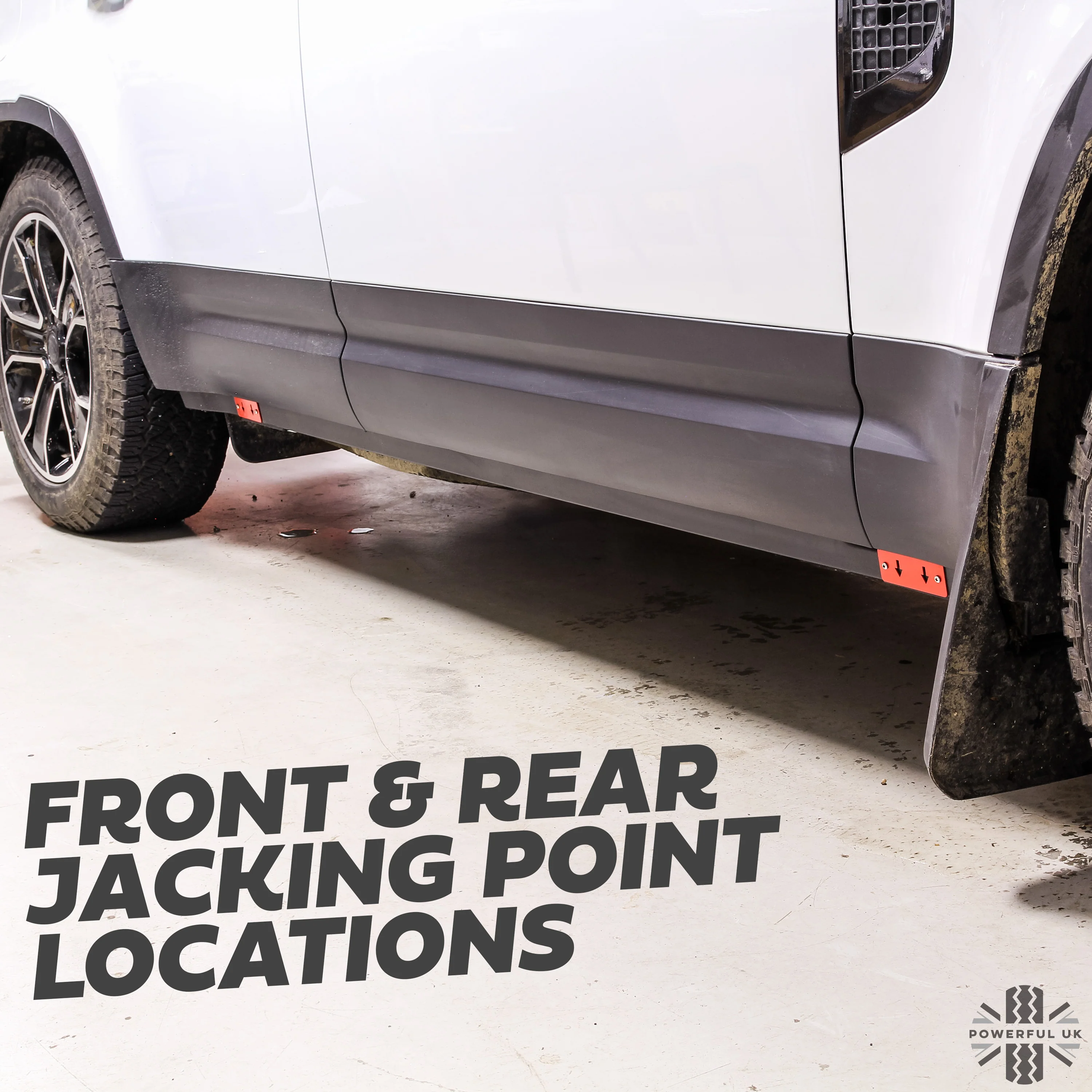 Jacking Point Marker Plate Kit - BLUE - for Land Rover Defender L663 - Image 5
