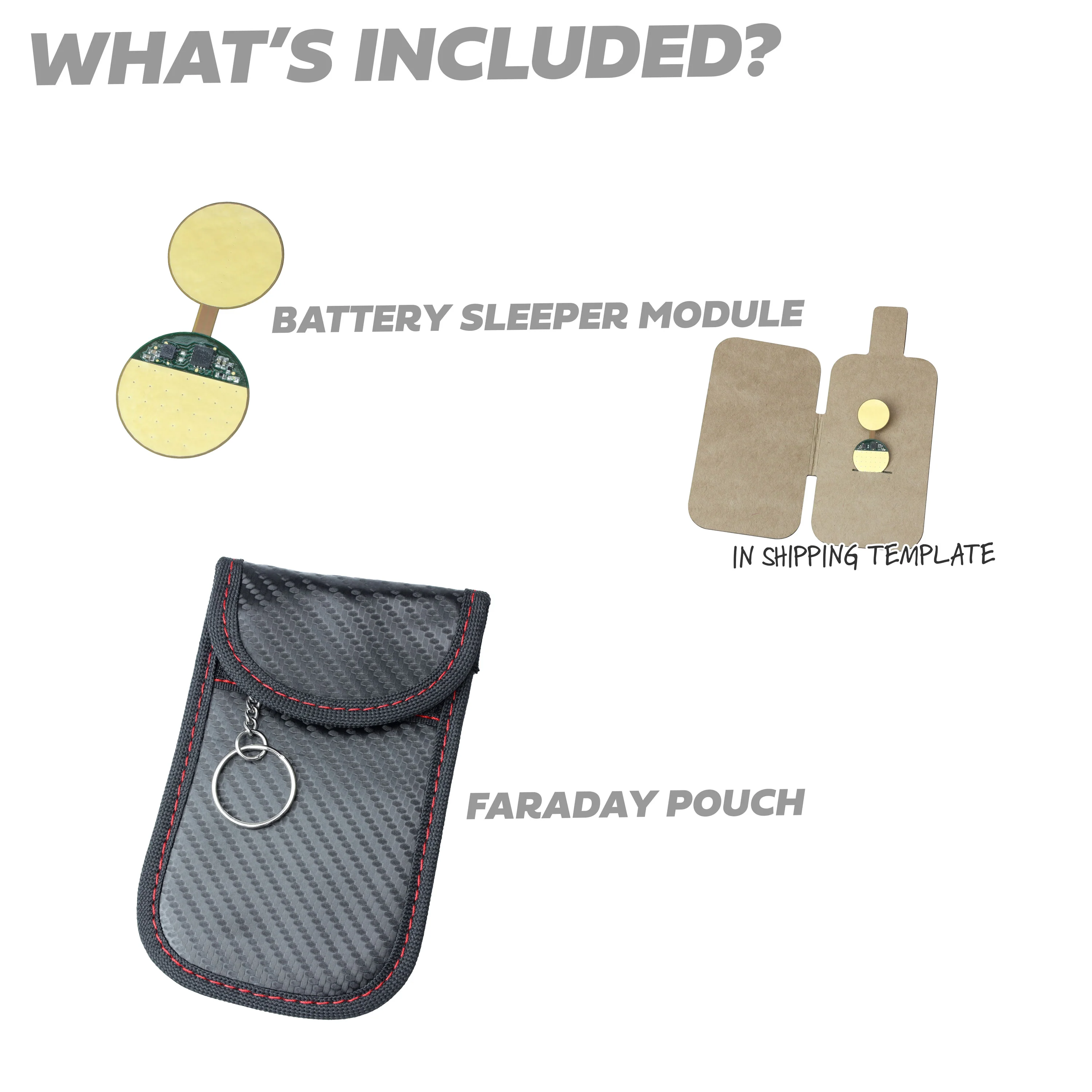 Keyfob Battery Sleeper Kit & Faraday Pouch (Anti Relay Theft) - Image 3