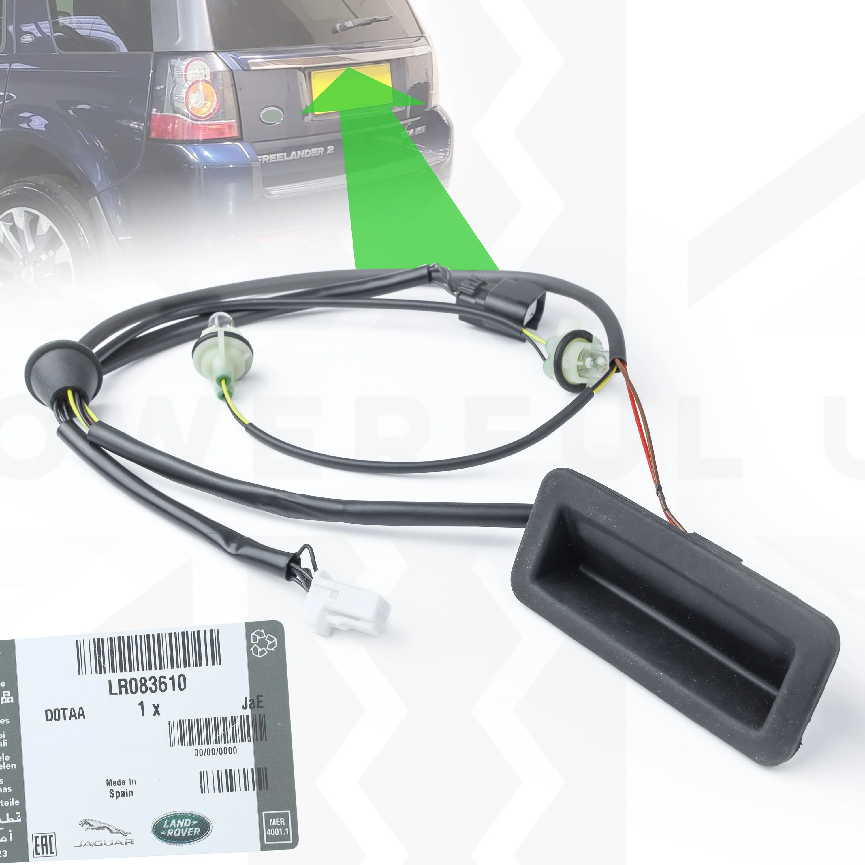 LATE Type Tailgate Switch for Land Rover Freelander 2 2012+
