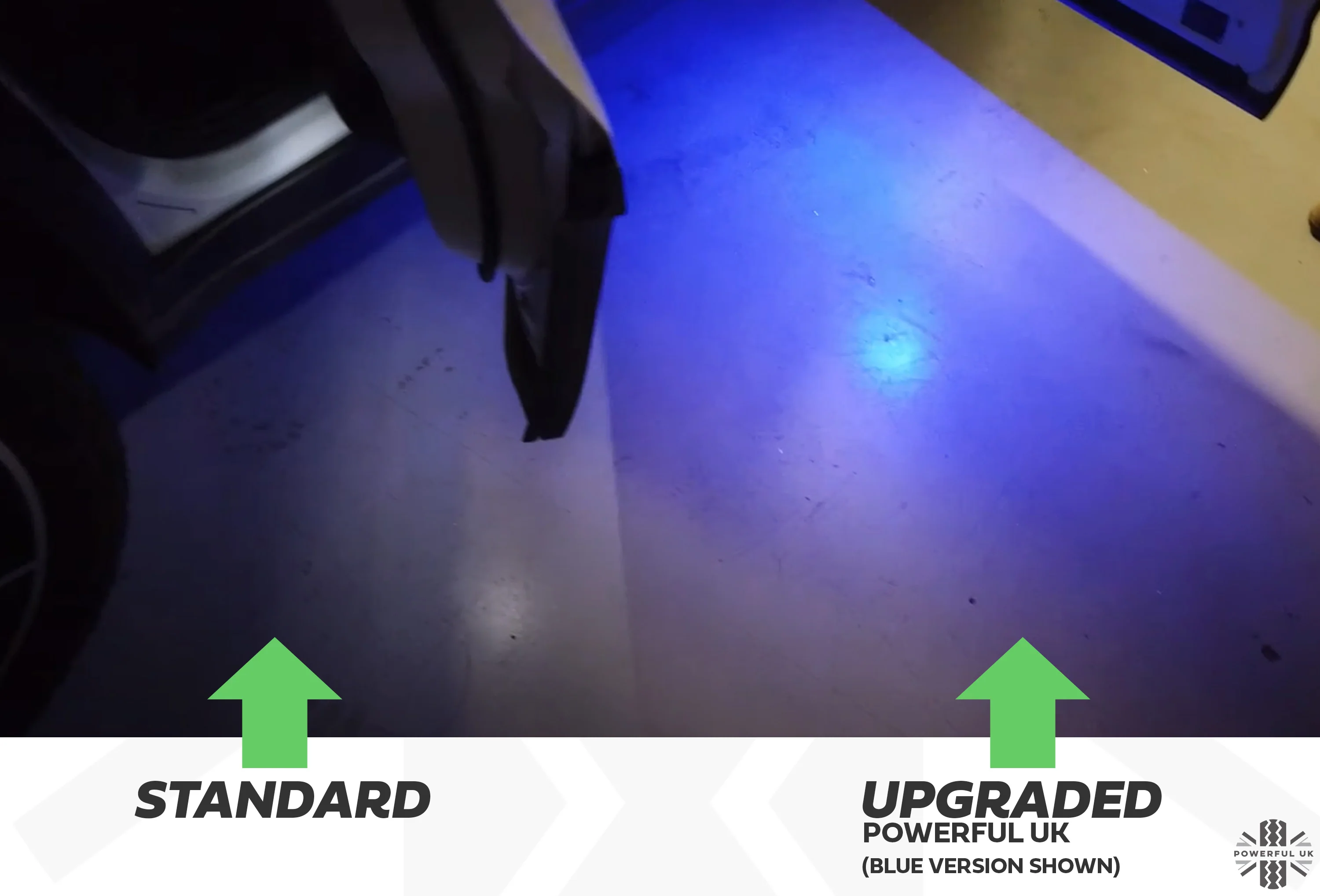 LED Door Welcome Lights - 2pc - Blue - for Land Rover Defender L663 (90) - Image 2
