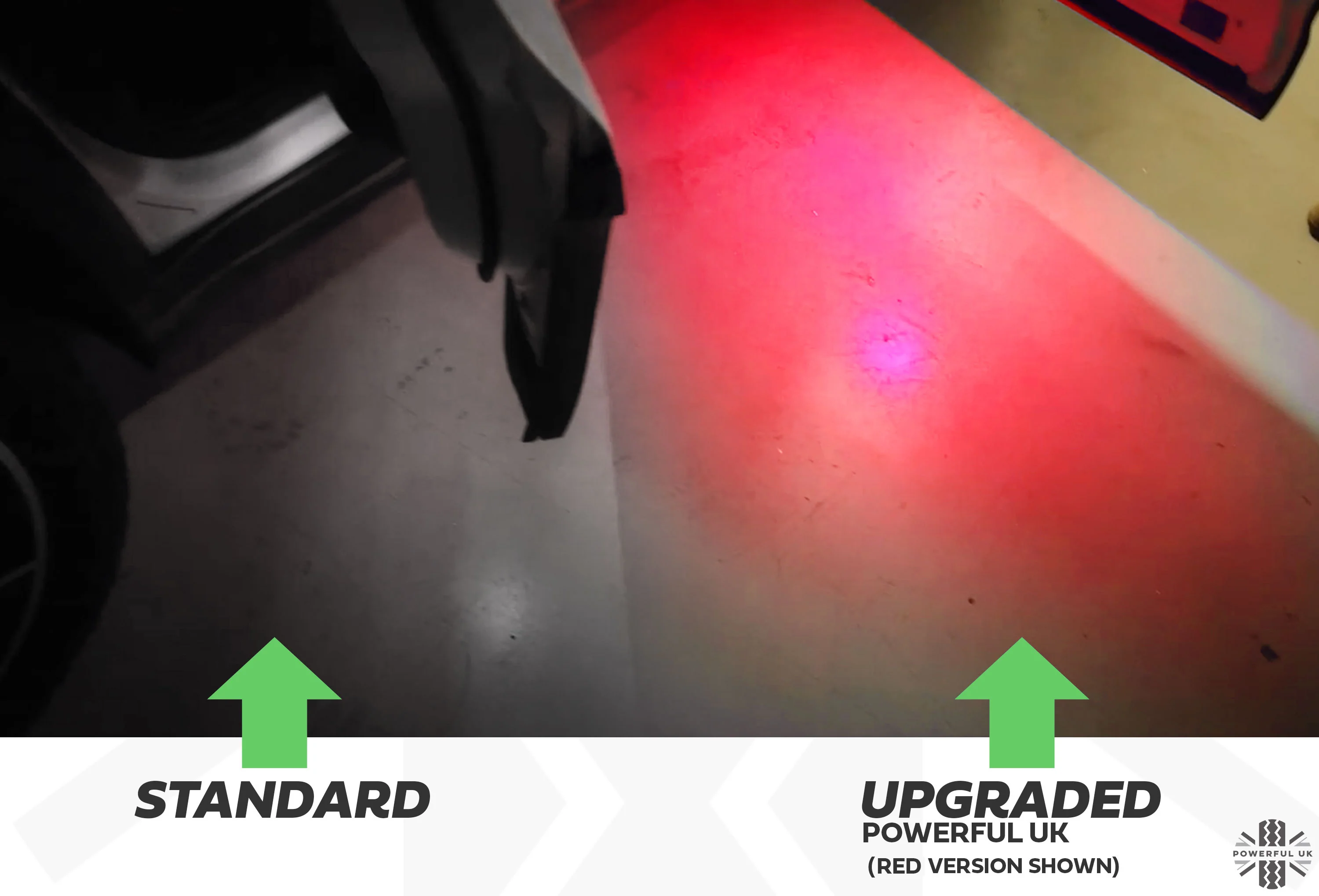 LED Door Welcome Lights - 4pc - Red - for Land Rover Defender L663 (110/130) - Image 4