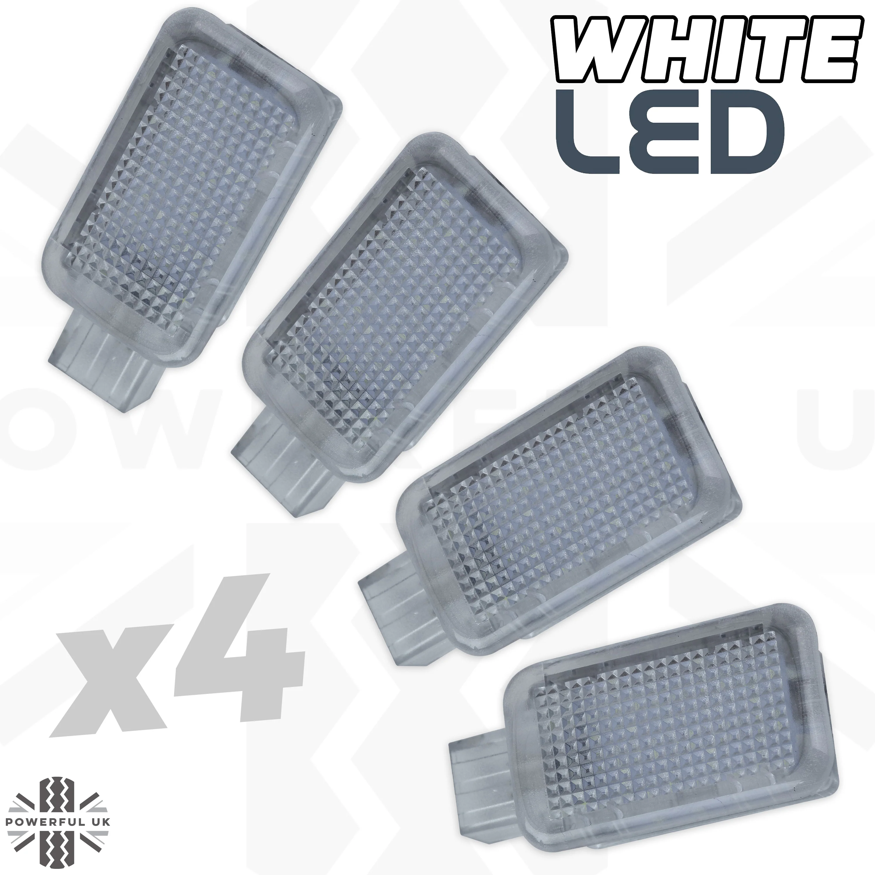 LED Door Welcome Lights - 4pc - White - for Land Rover Defender L663 (110/130)