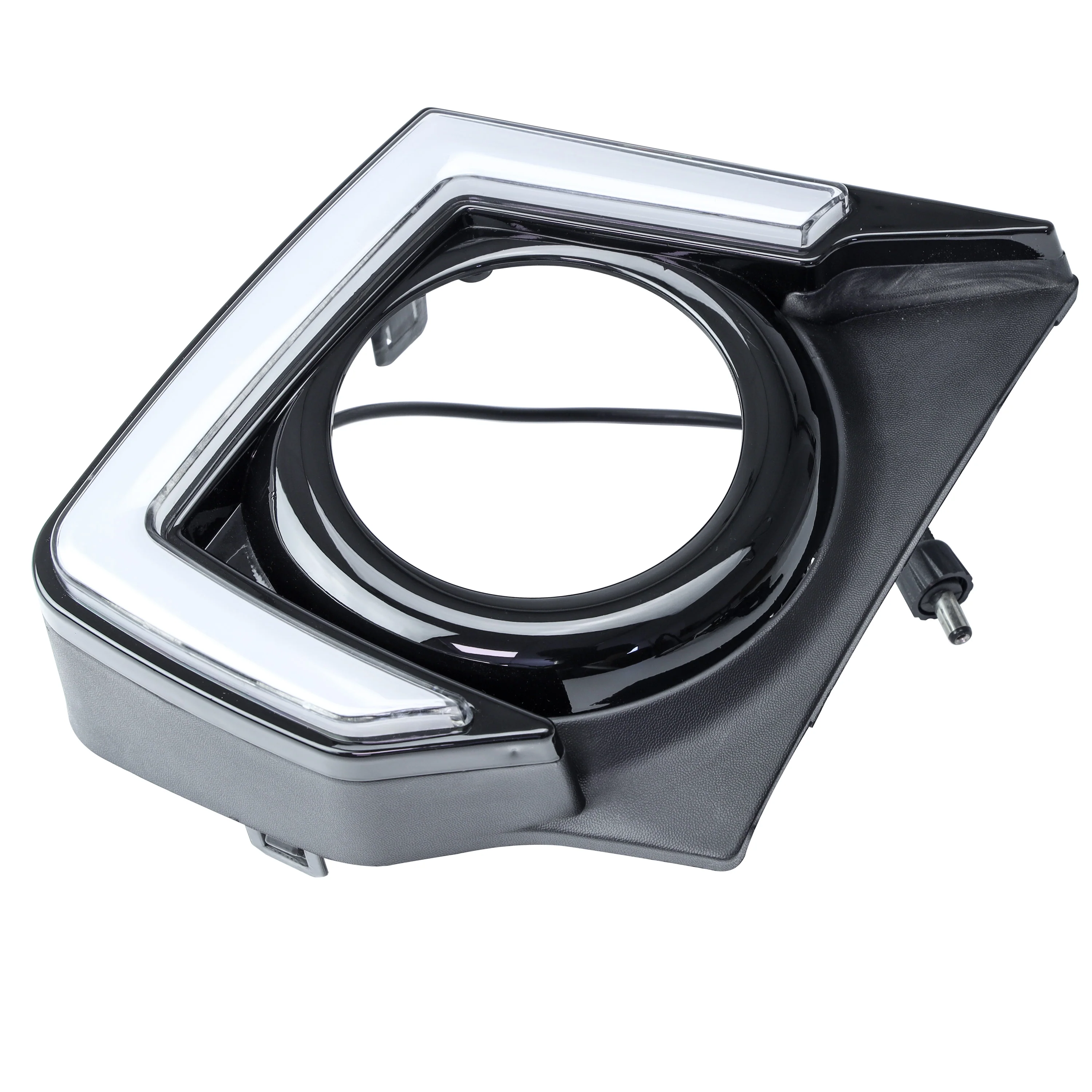 LED DRL Fog Light Surround Kit (Black Bezel) for Mitsubishi L200 2015-19 - Image 5
