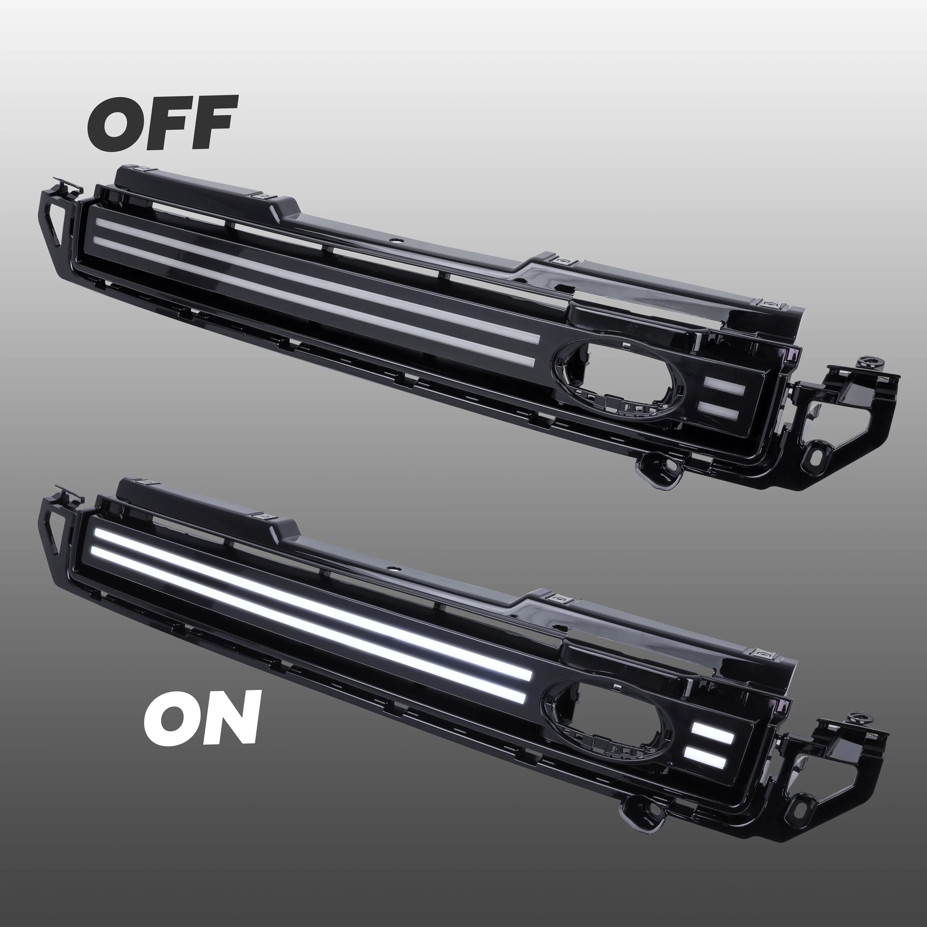LED Front Grille Assembly for Land Rover Defender L663 - Clear LED Strip - Image 3