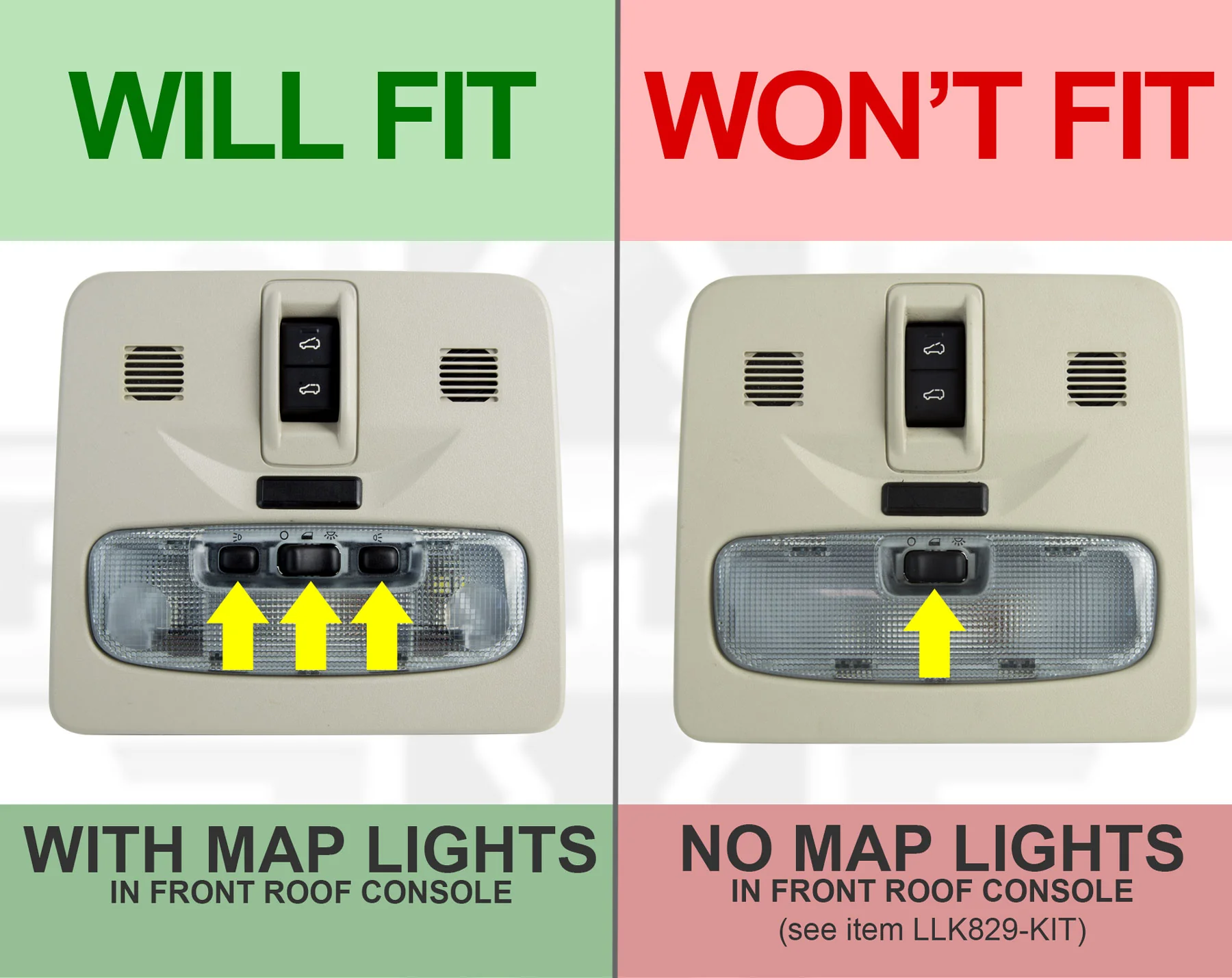 LED Interior Light kit in White for Land Rover Freelander 2 (Map Light Version) - Image 5
