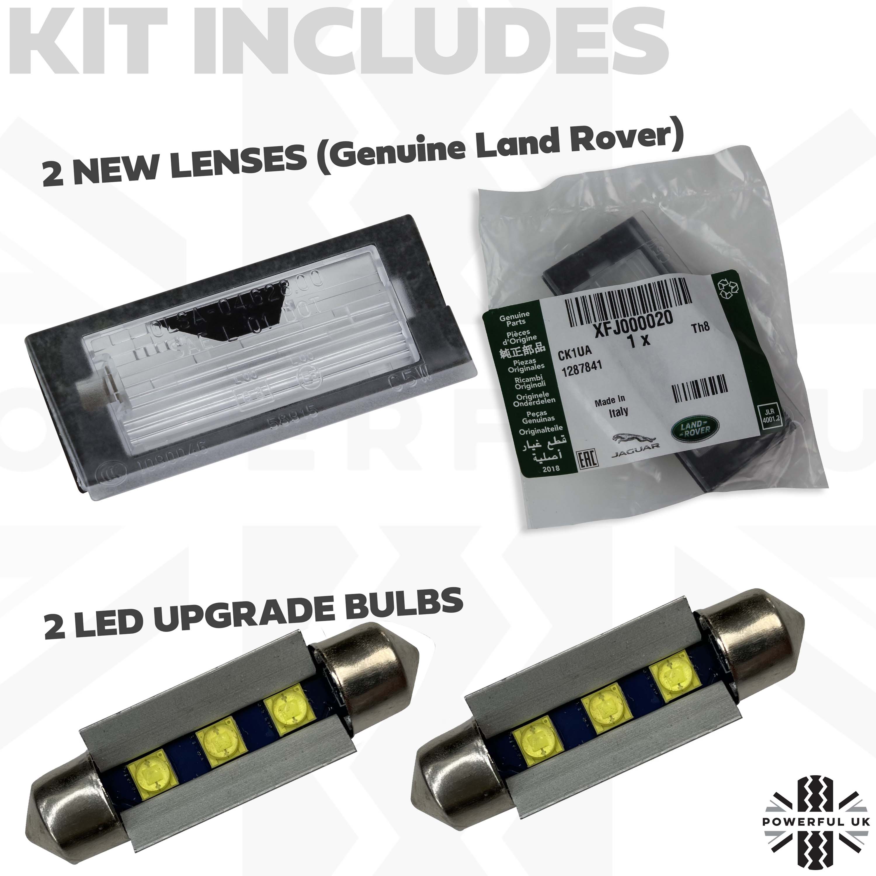 LED number licence plate light upgrade KIT for Range Rover L322 - Image 2