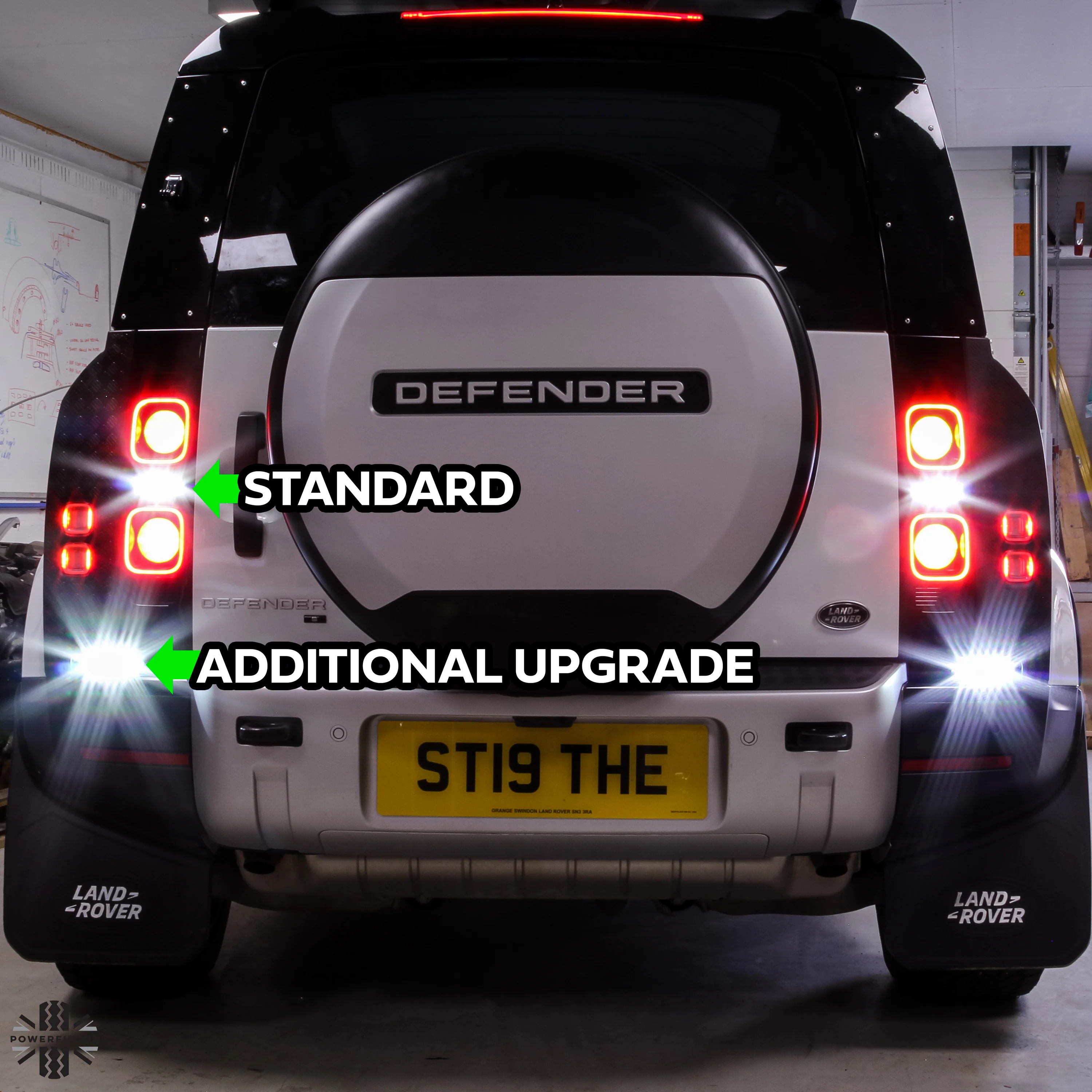 LED rear light upgrade kit for Land Rover Defender L663 - White+Amber - Image 10