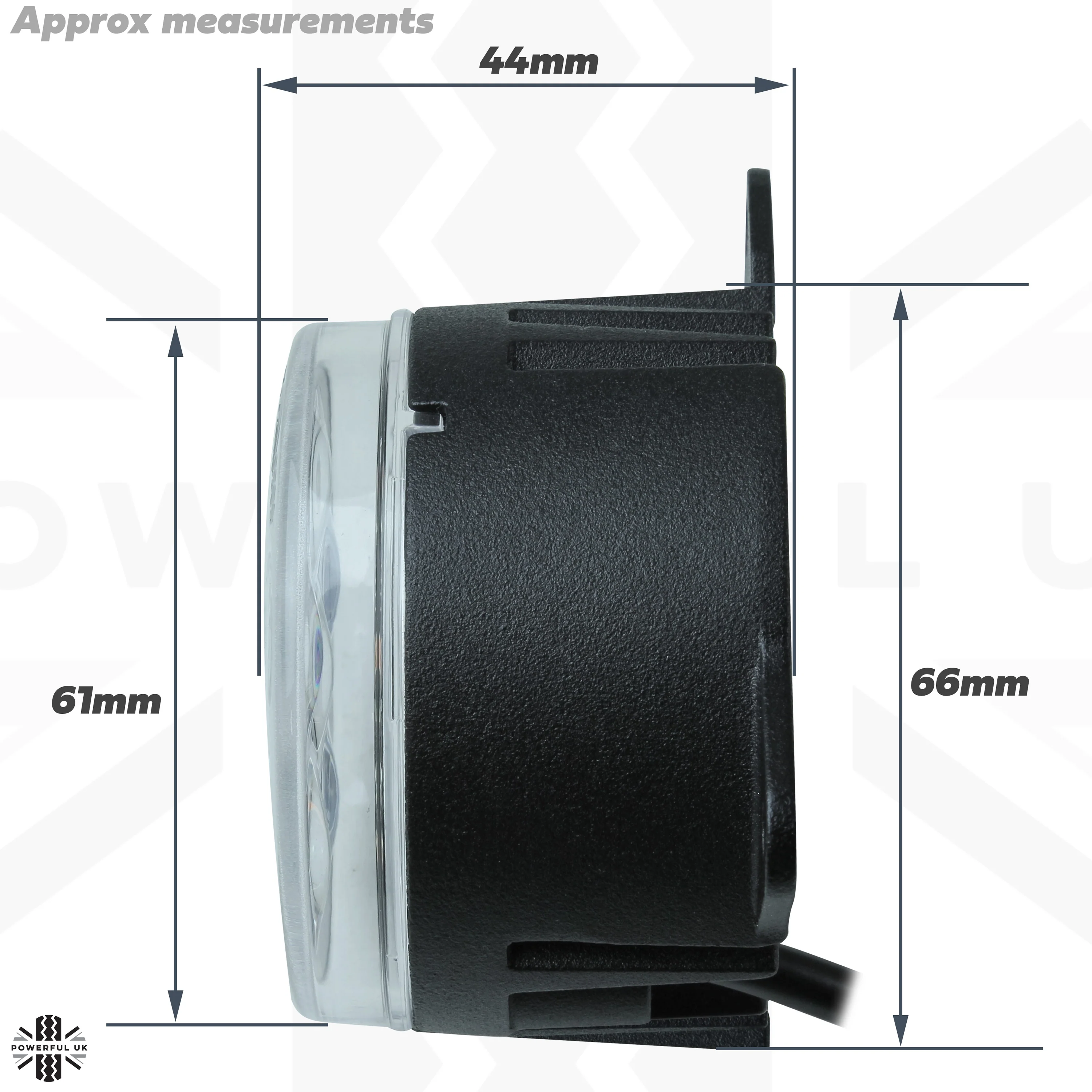 LED Round Indicator Lights 60mm - Pair - Image 5