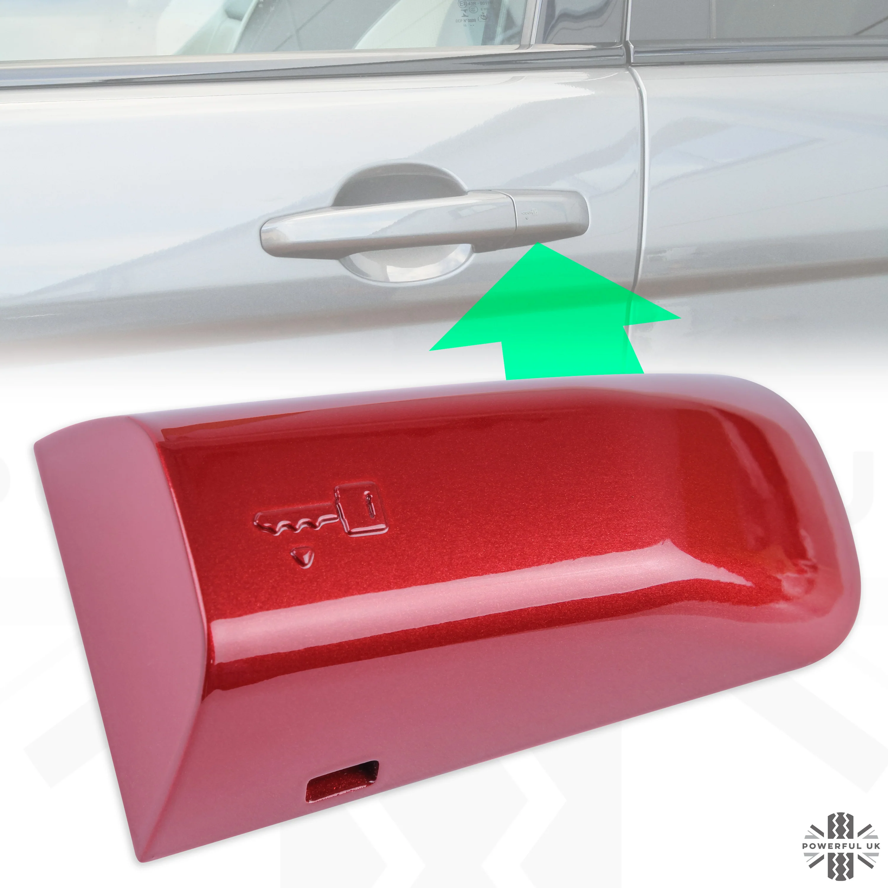 LEFT Door Handle Key Piece for Range Rover L405 - Firenze Red