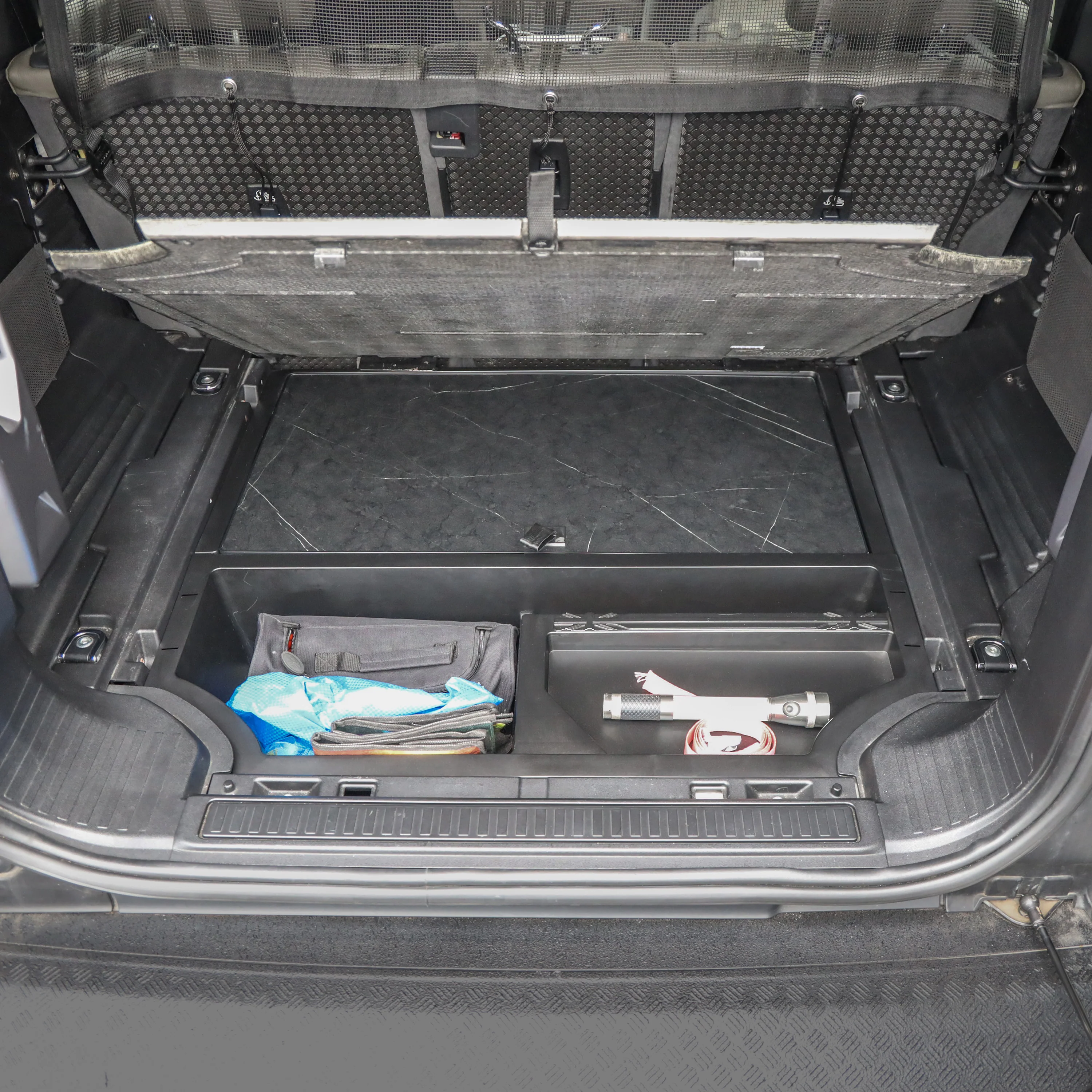 Under Boot Floor Storage Box + Table for Land Rover Defender L663(110) - Image 2