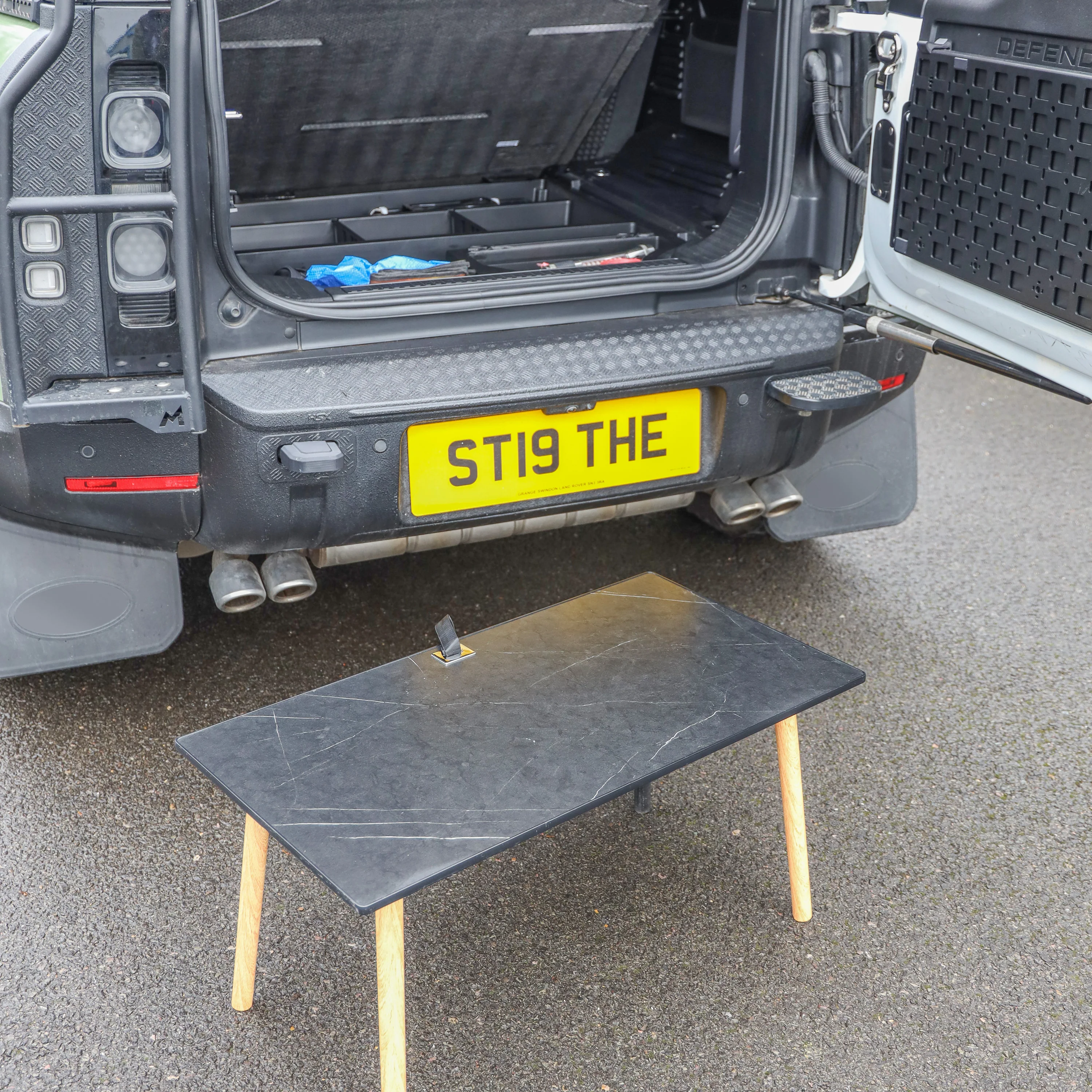 Under Boot Floor Storage Box + Table for Land Rover Defender L663(110) - Image 3