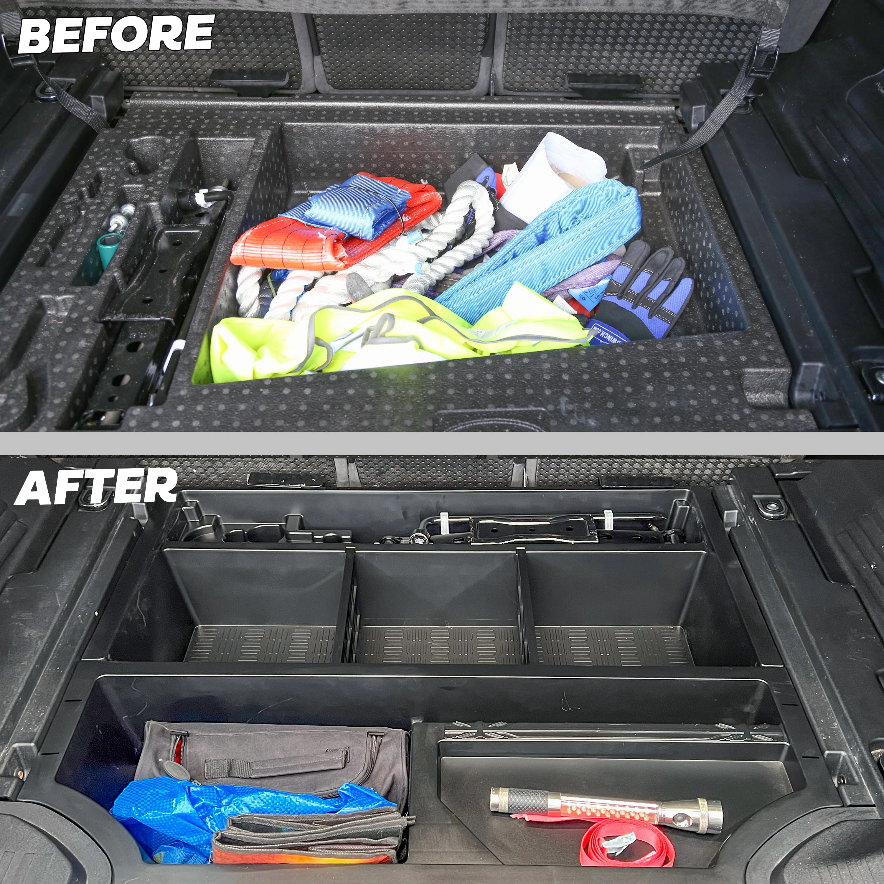 Under Boot Floor Storage Box + Table for Land Rover Defender L663(110) - Image 8