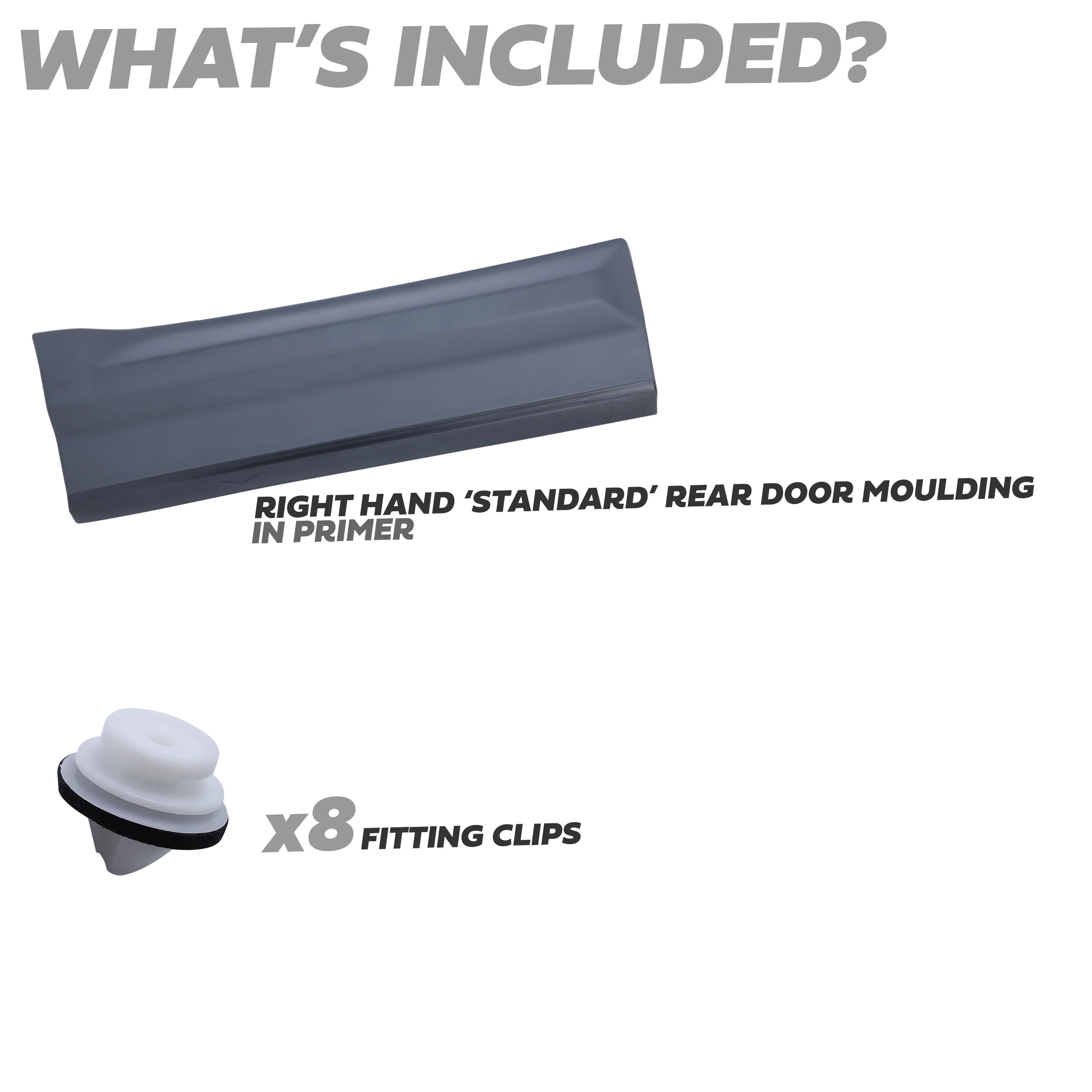 Lower Door Moulding in Primer - Rear Right Door - for Land Rover Freelander 2 - Image 3