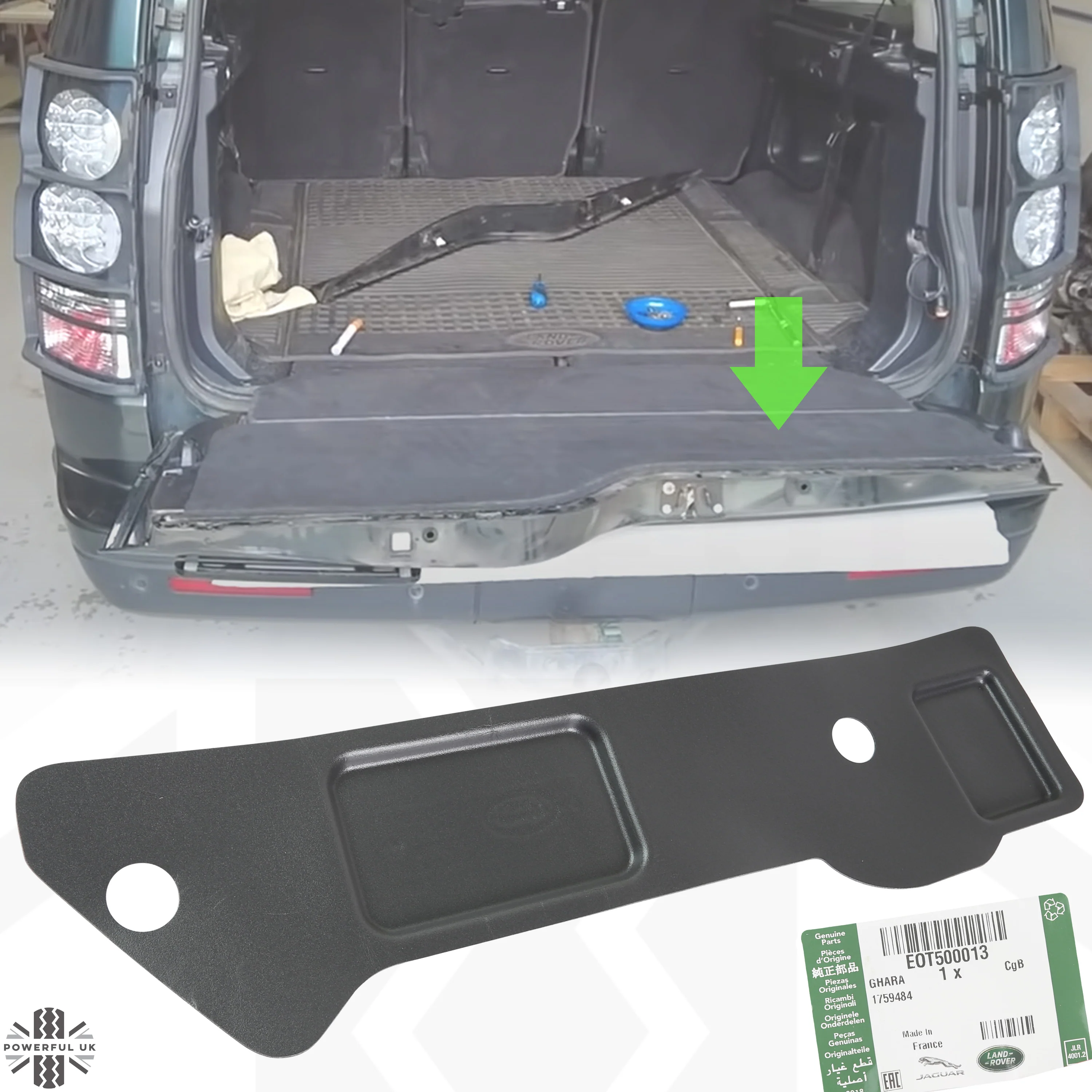 Lower Tailgate Water Shield Panel for Land Rover Discovery 3 & 4 - Image 5