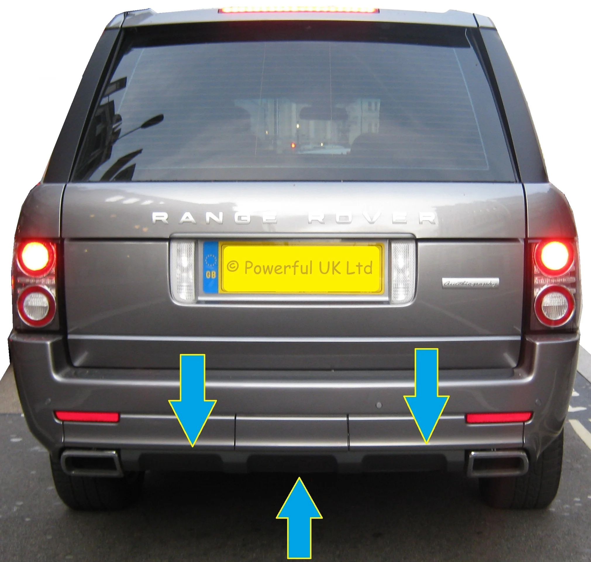 Lower Tow Eye Cover for Range Rover L322 Rear "Exterior Design Pack" Bumper - Image 4