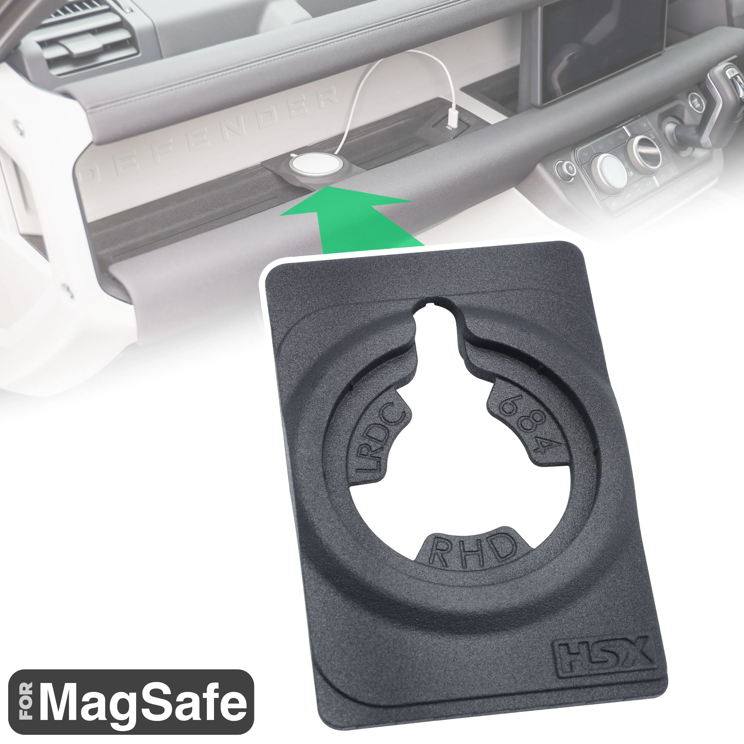 MagSafe Holder for Passenger Side for Land Rover Defender L663 - LHD/RHD