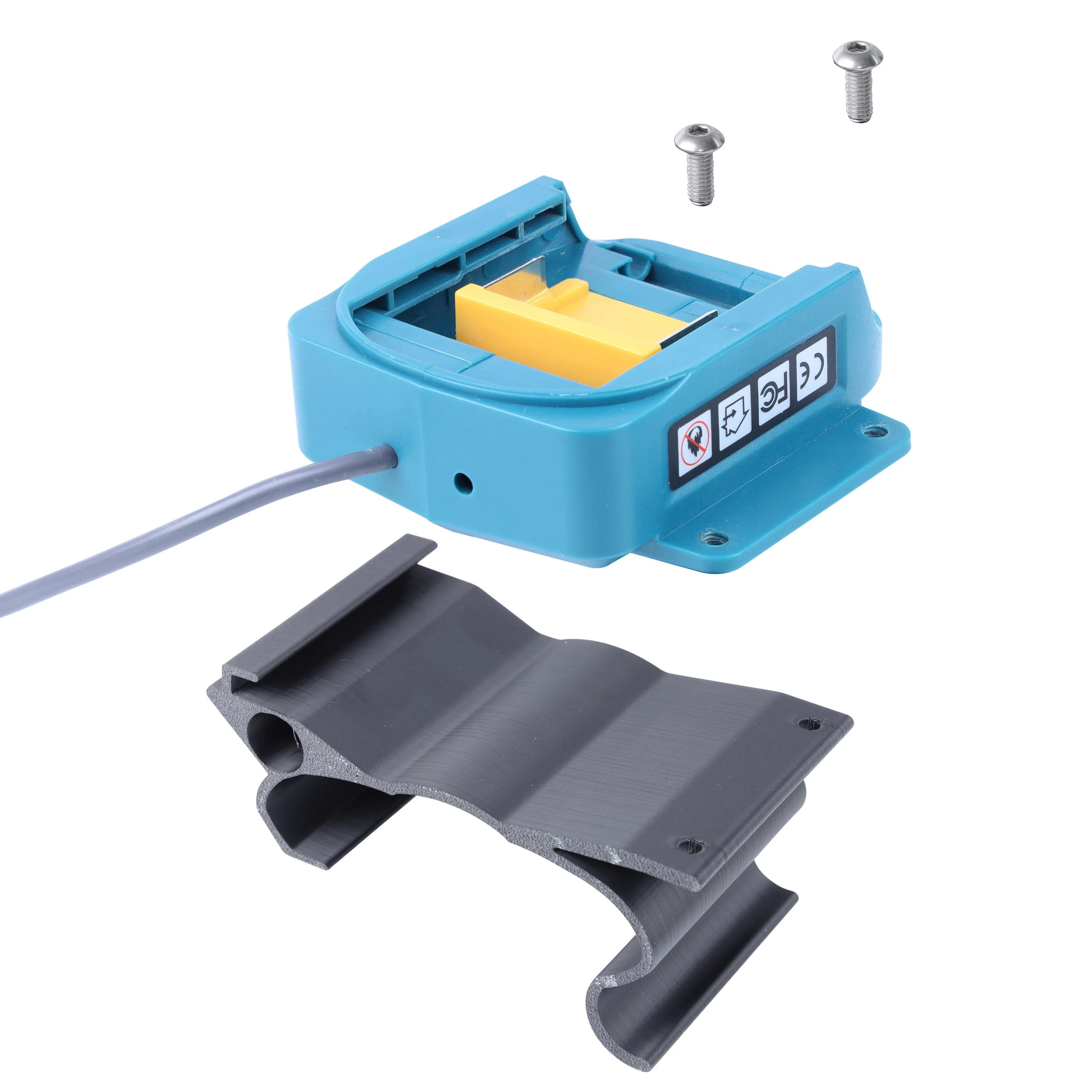 Makita Battery Mount for Starlink Mini Land Rover Discovery 3/4 Cross Bars