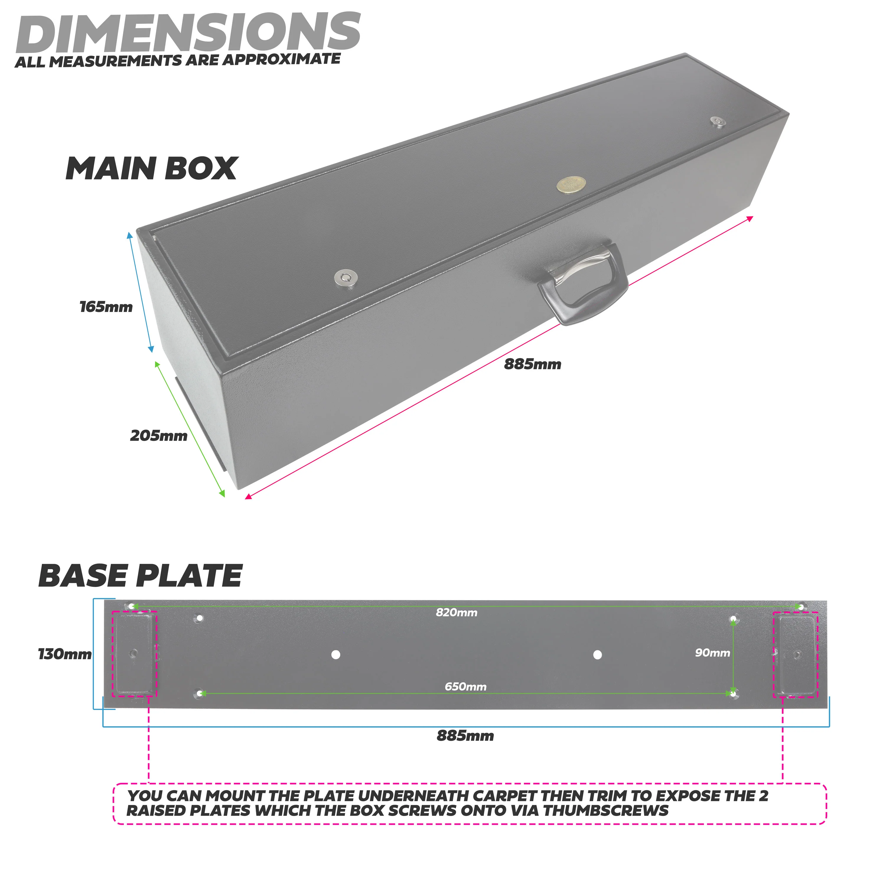 Metal Gun/Security Box for Land Rover Classic Defender - Image 10