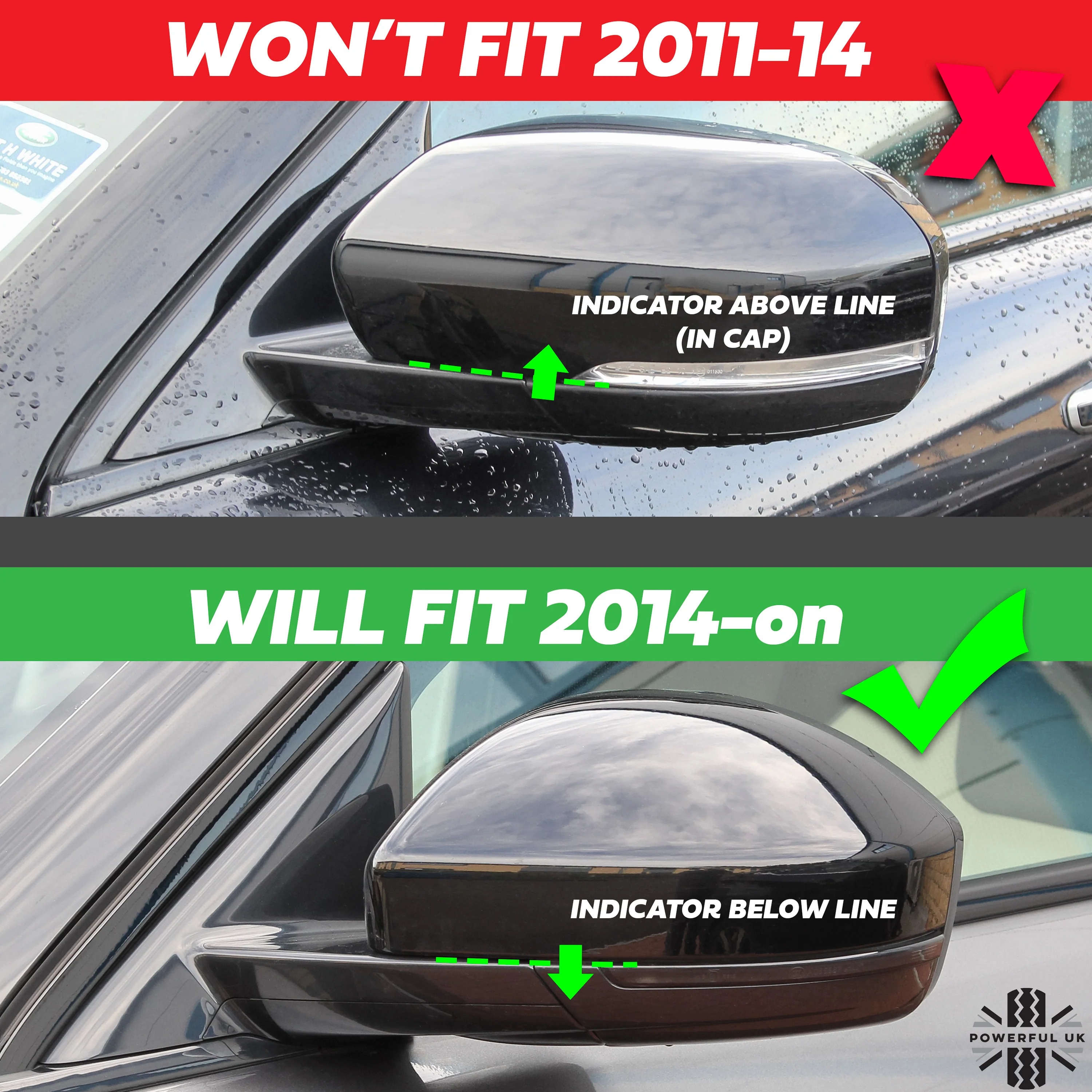 Genuine Chrome Mirror Caps for Range Rover Evoque 2014+ - Image 9