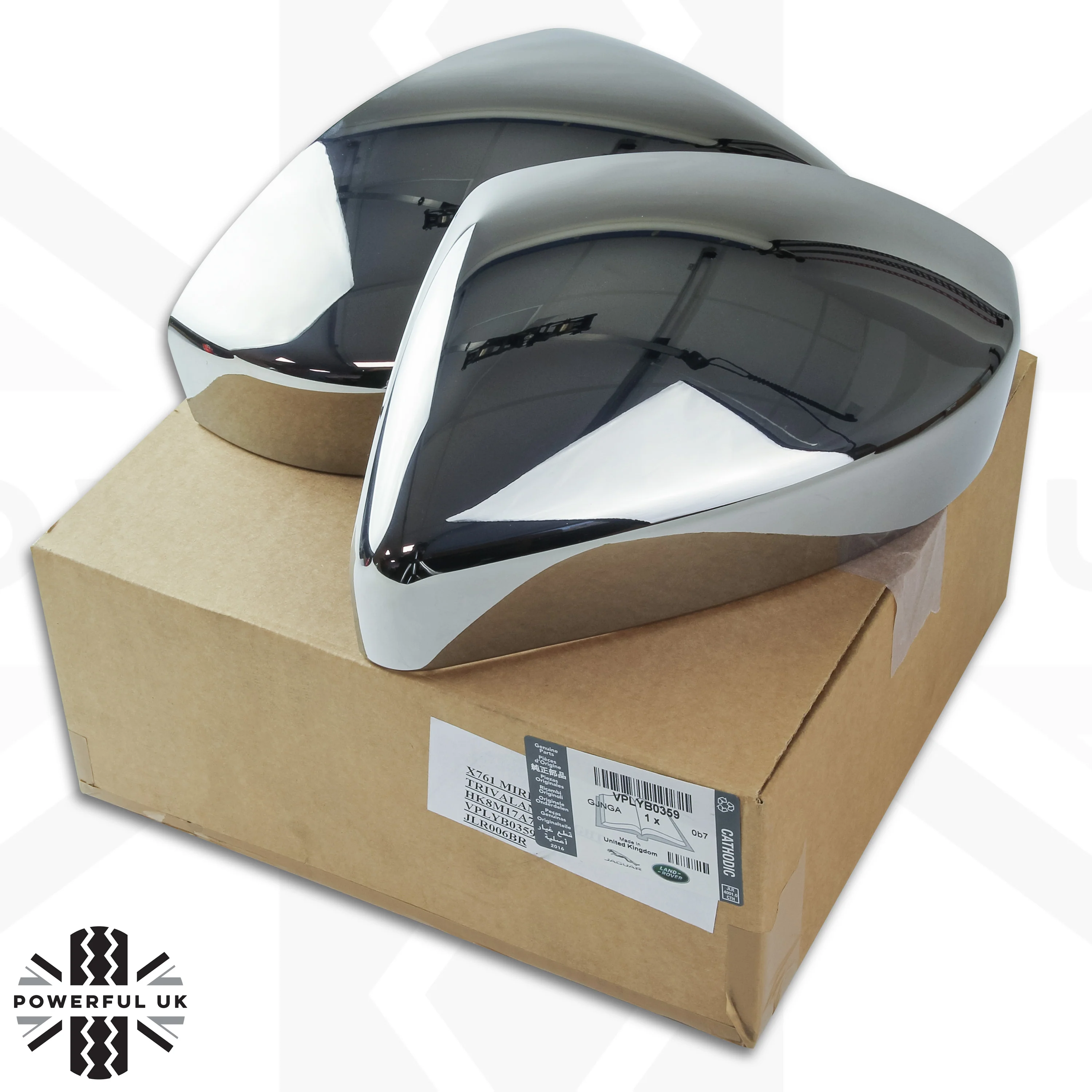 Mirror Caps - Genuine - Chrome for Jaguar F-Pace