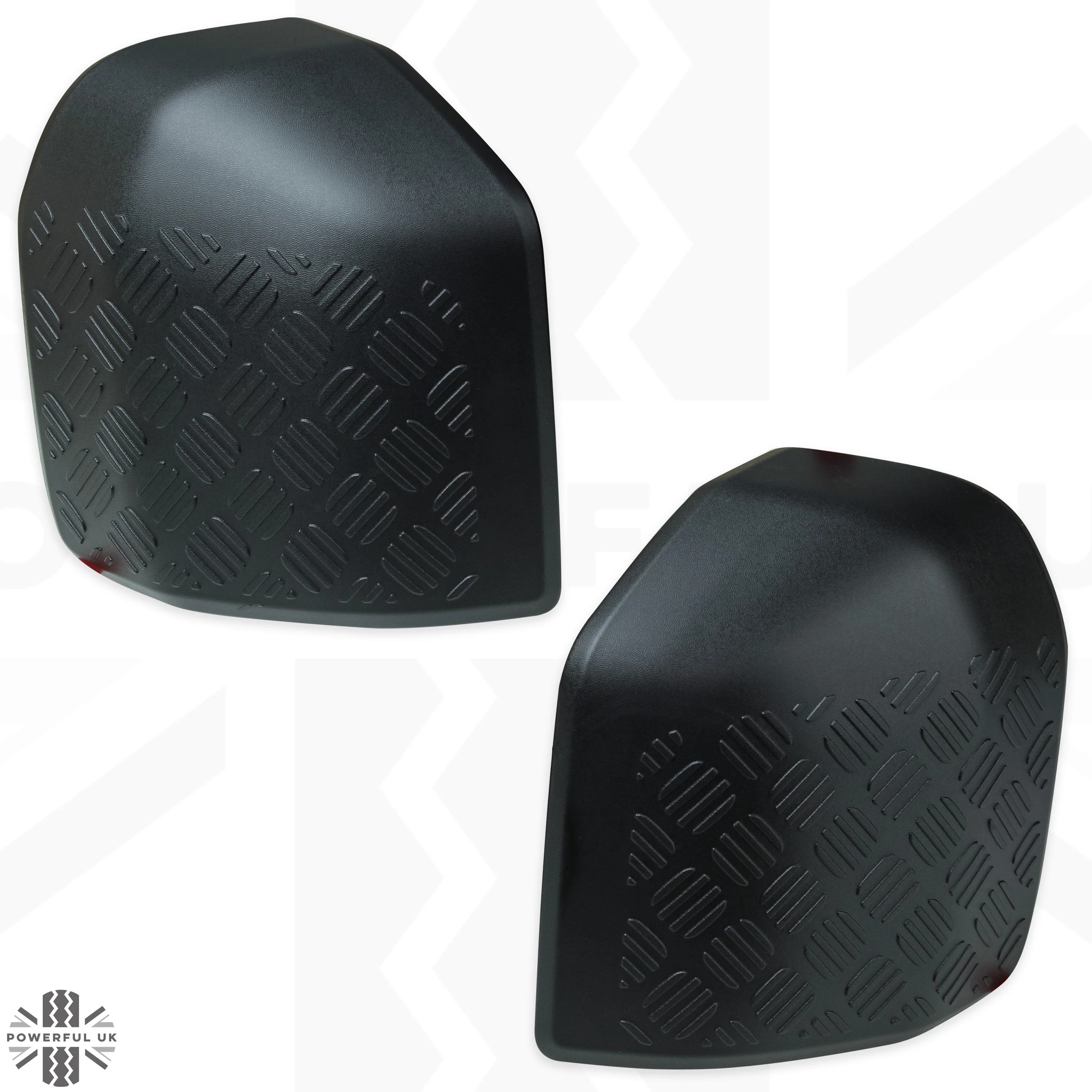 Mirror Covers Chequer Plate (genuine) - for Land Rover Defender L663 - Image 2