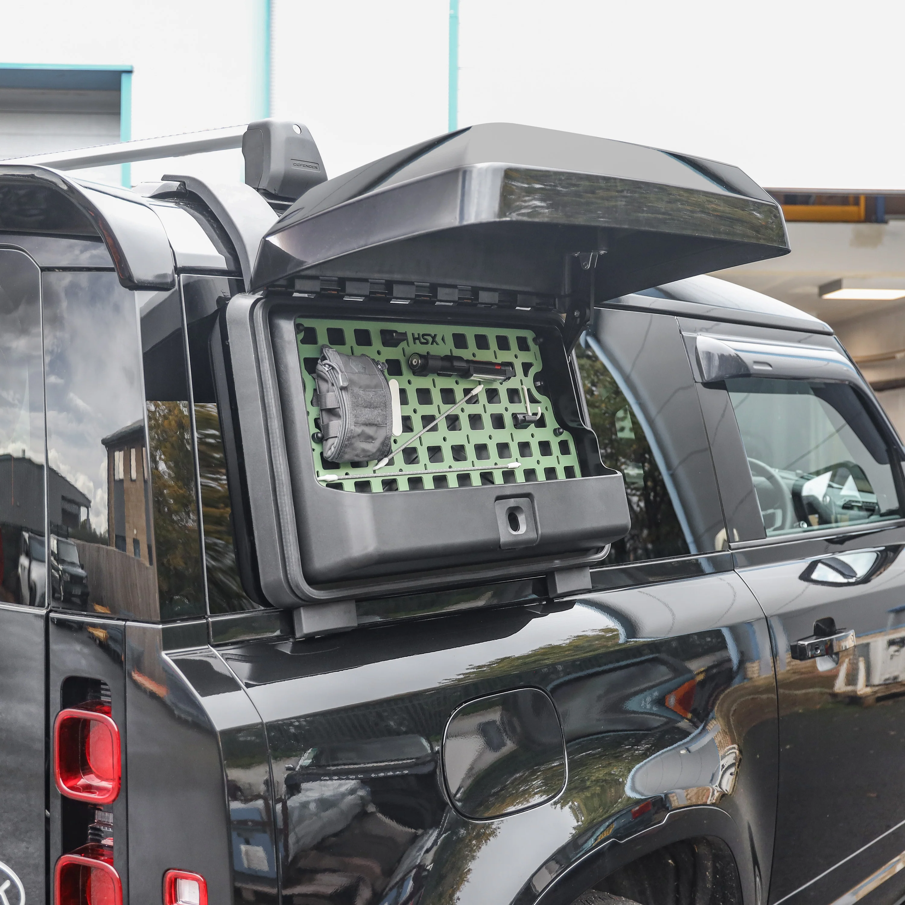 Molle Plate for Side Gear Box for Land Rover Defender L663 - Black or Green - Image 3