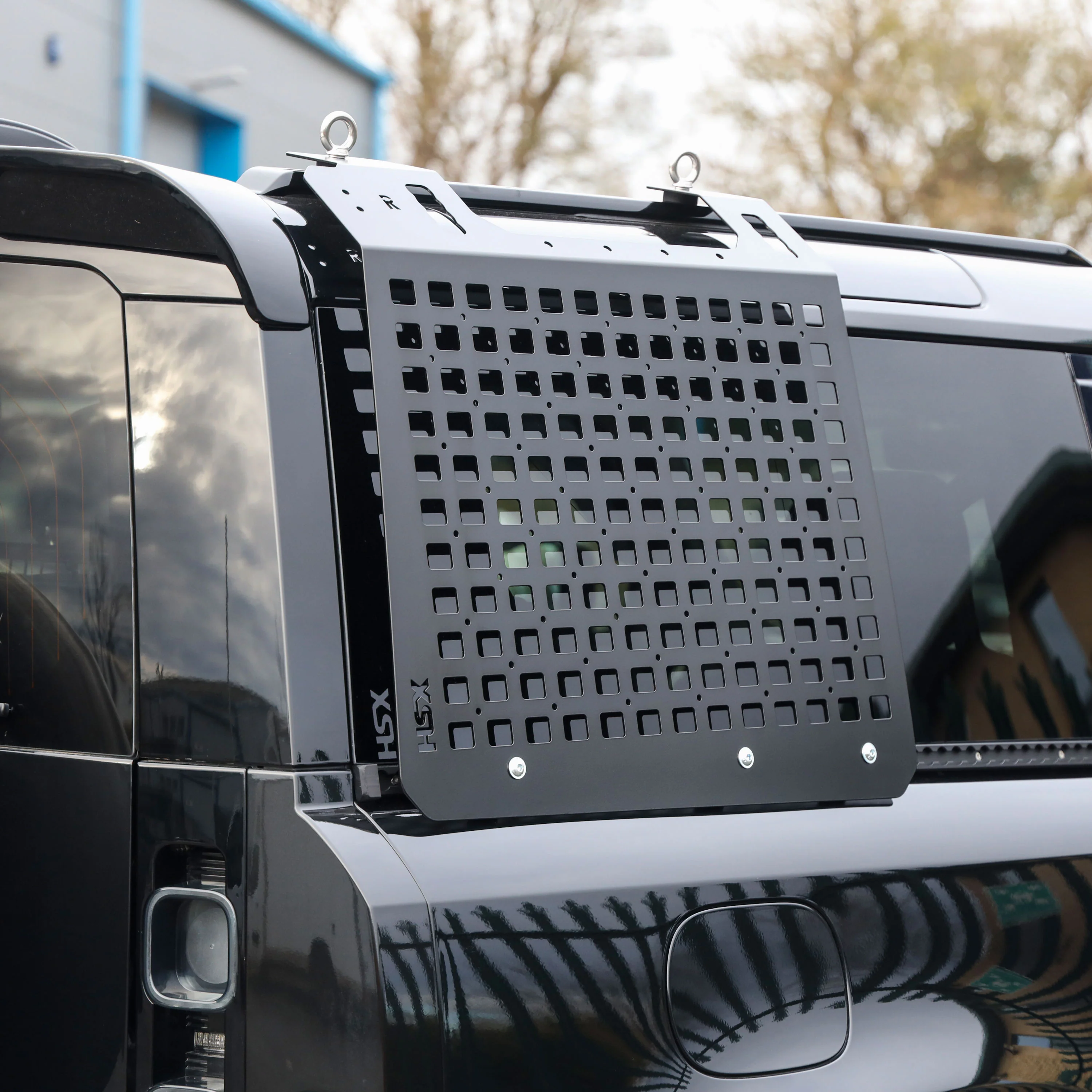 Molle Plate Kit - Black - Grid Design - PAIR - for Land Rover Defender L663 (90 Model) - Image 4