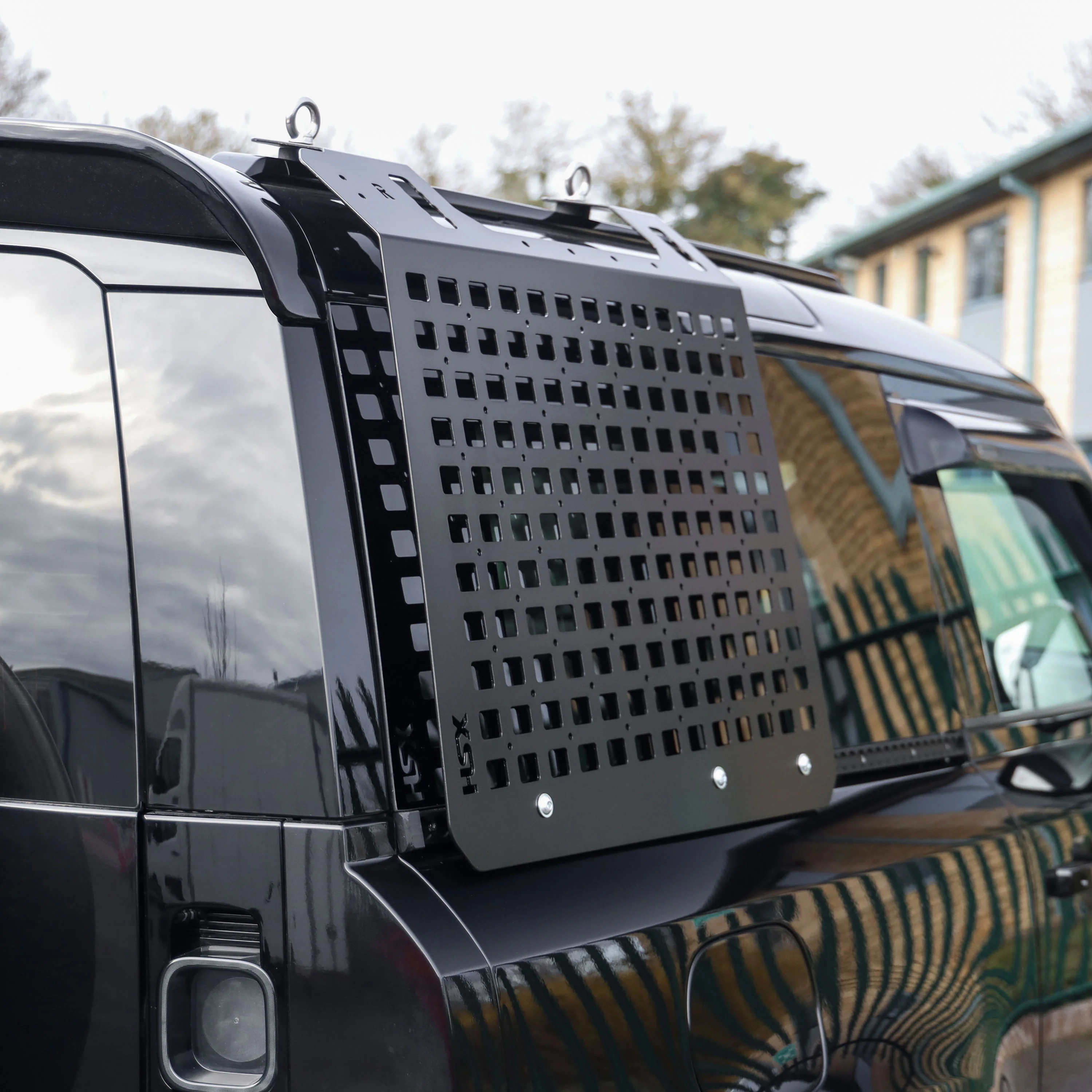 Molle Plate Kit - Black - Grid Design - RH - for Land Rover Defender L663 (90 Model) - Image 6